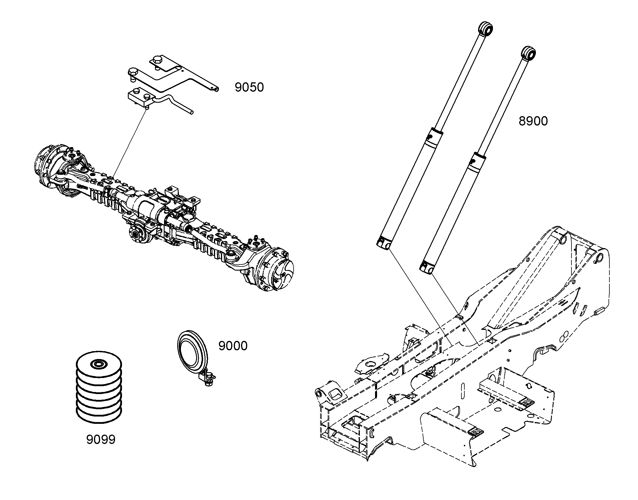 МОНТАЖ ПОДЪЕМНОГО ЦИЛИНДРА 10312949 LIEBHERR