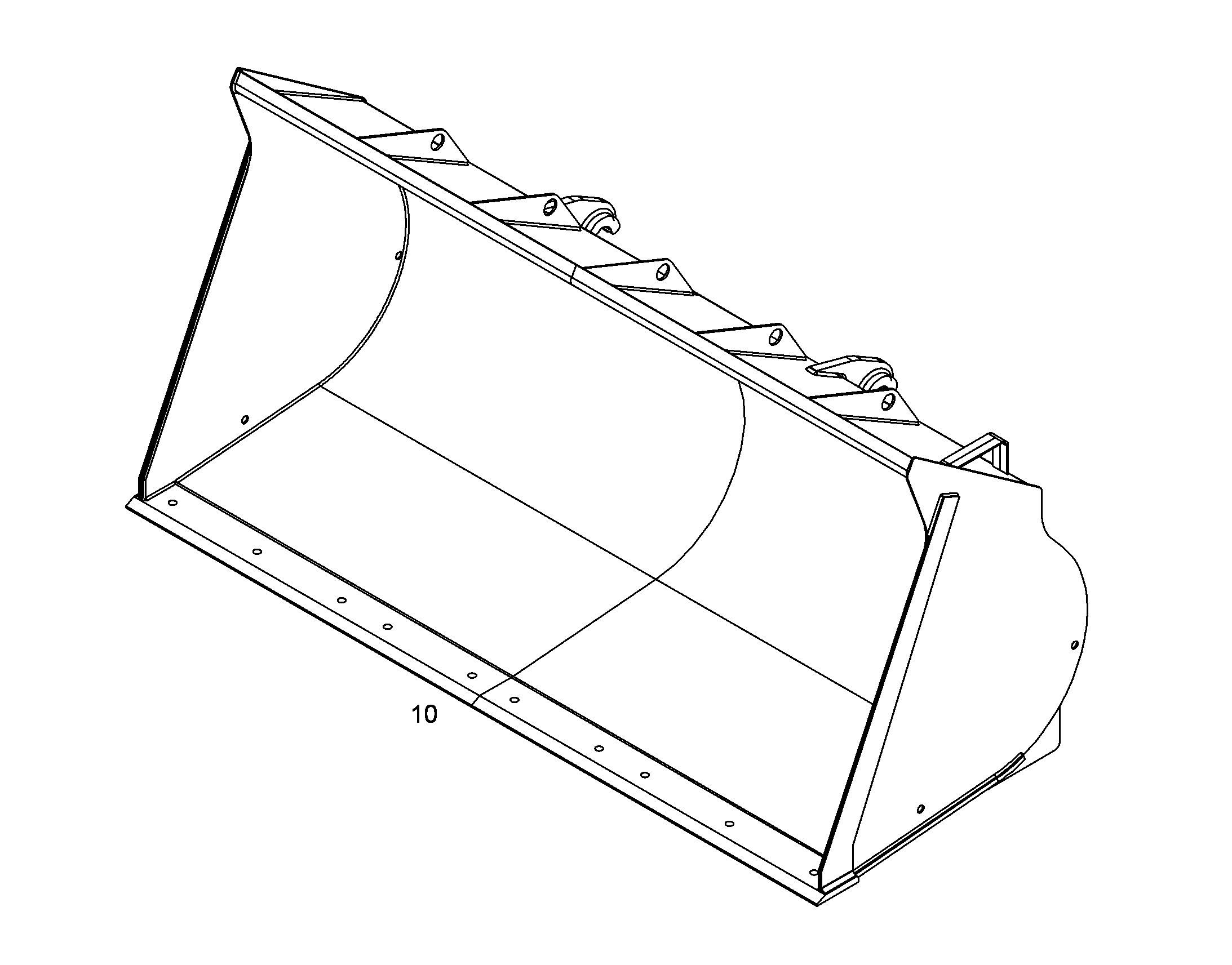 КОВШ LIEBHERR 2490mm 2m³ 10309373 LIEBHERR