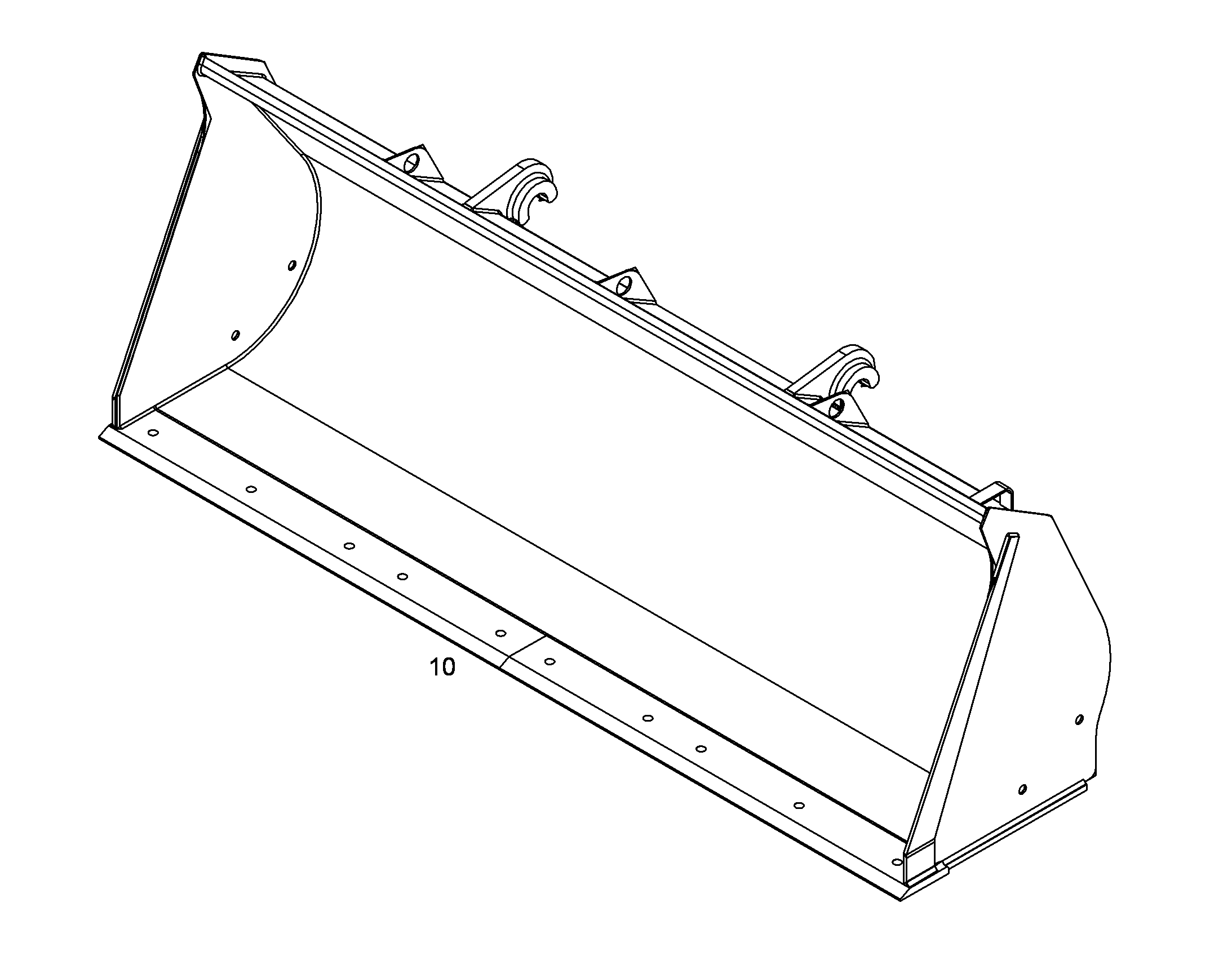 КОВШ LIEBHERR 2490mm 1m³ 10313067 LIEBHERR