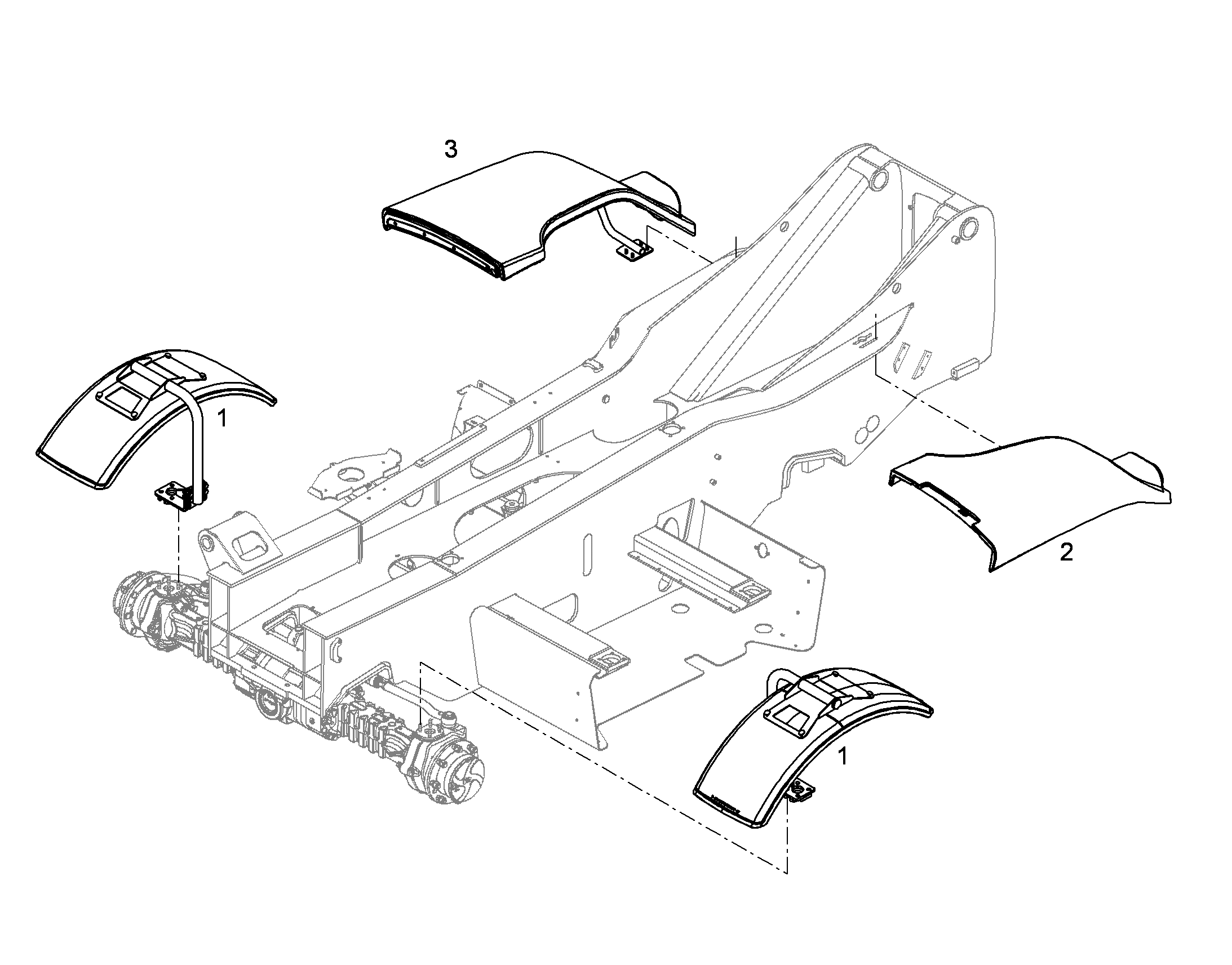FENDER FRONT 10310829 LIEBHERR
