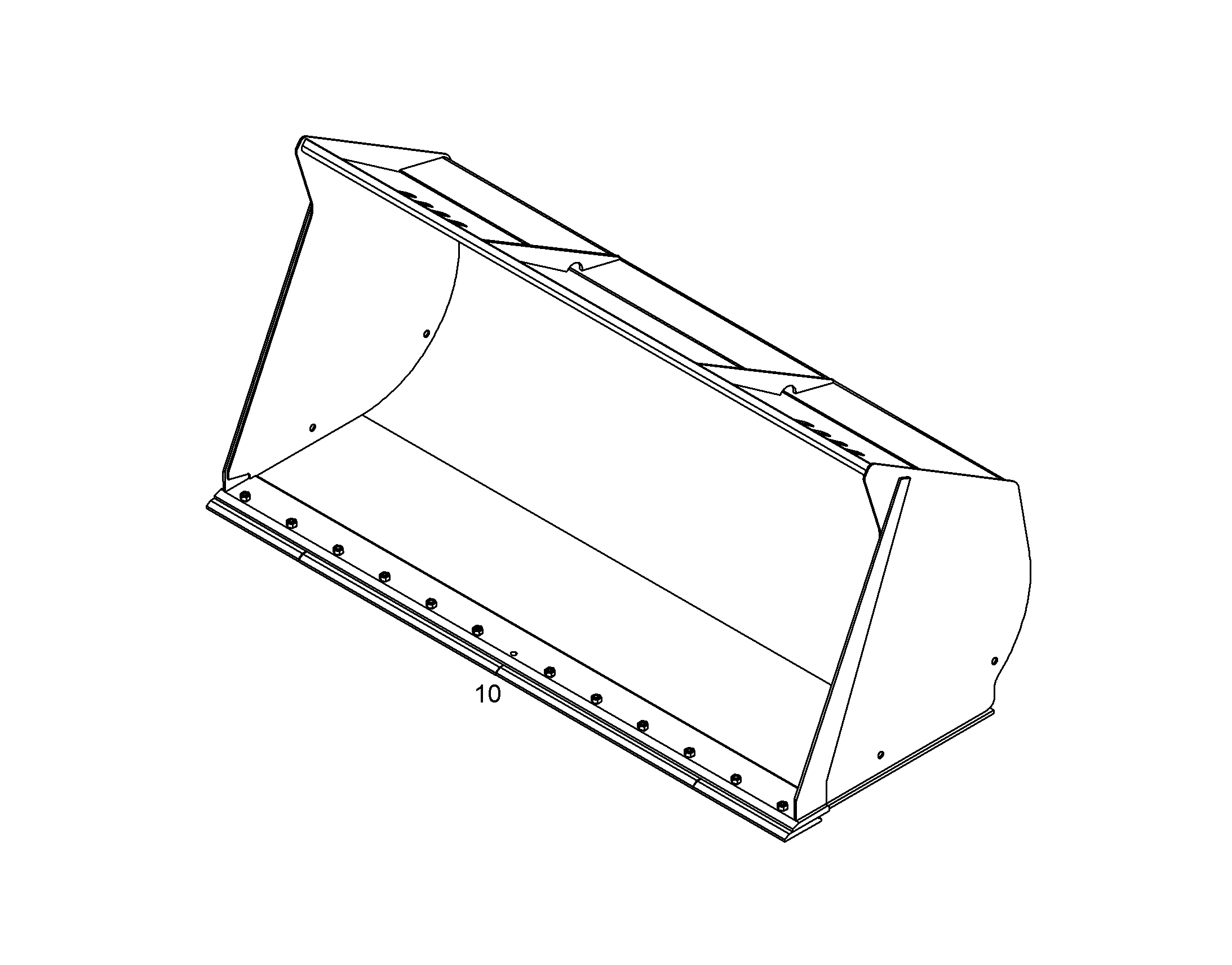 КОВШ LIEBHERR 2400mm 1,5m³ 10665033 LIEBHERR