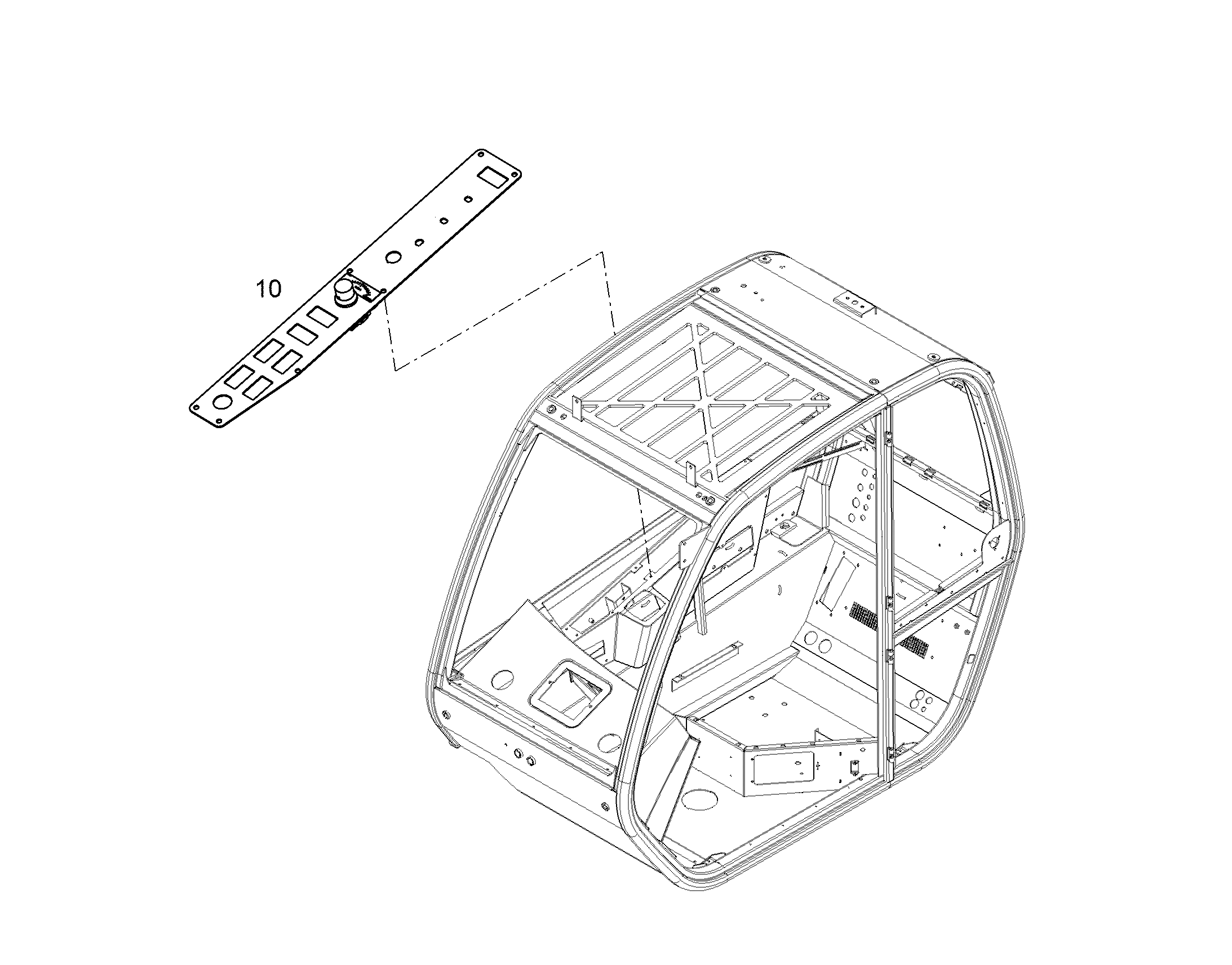 ОСНАСТКА КАБИНЫ 10322033 LIEBHERR