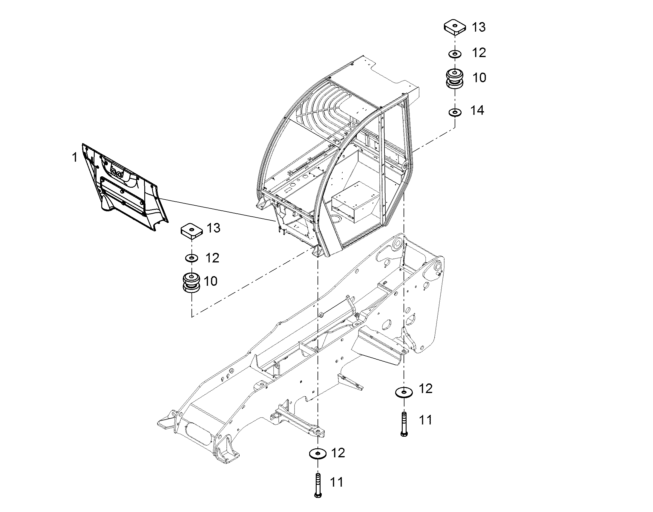 НАРУЖНАЯ ОБЛИЦОВКА 93512467 LIEBHERR