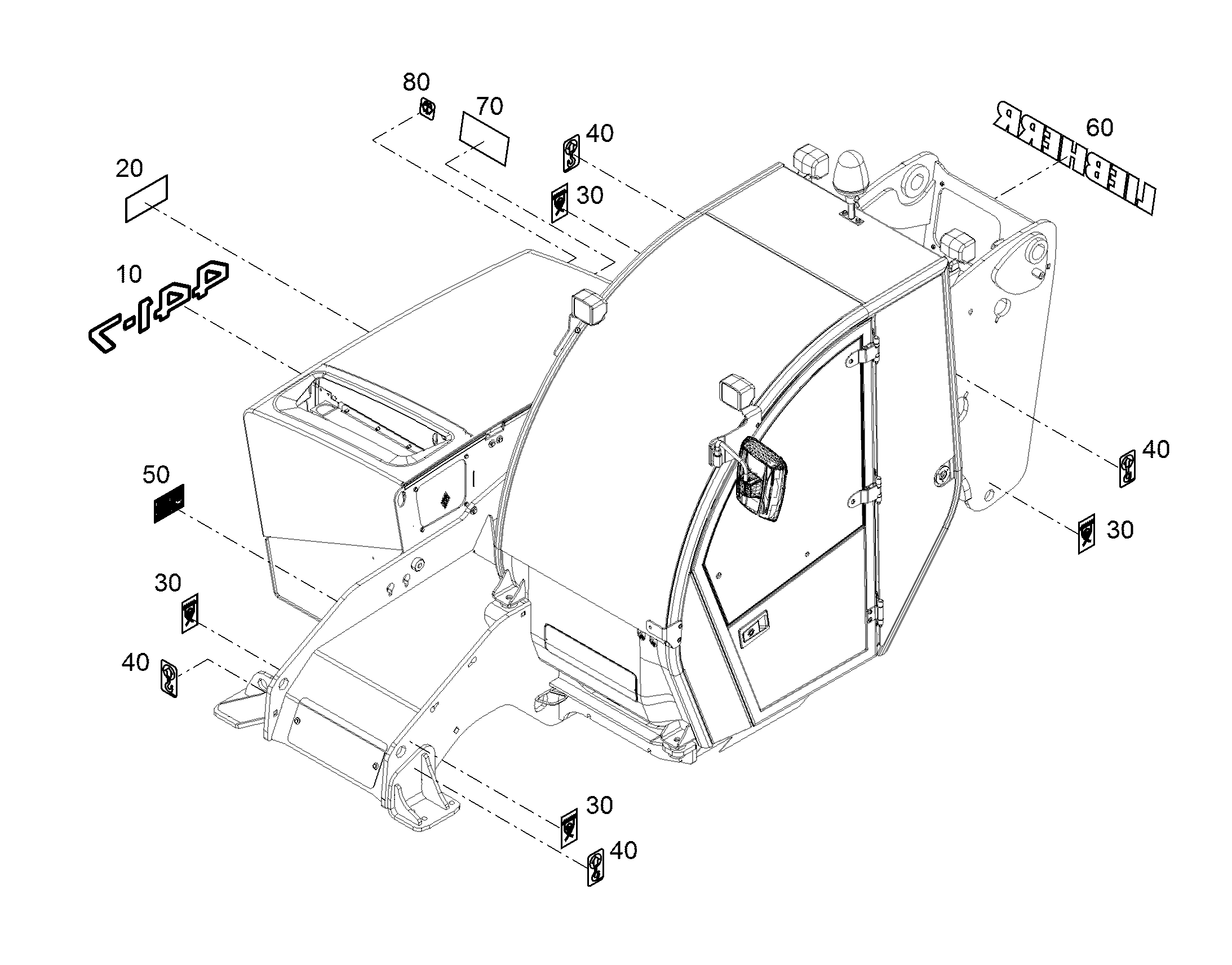 НАКЛЕЙКА 93509433 LIEBHERR