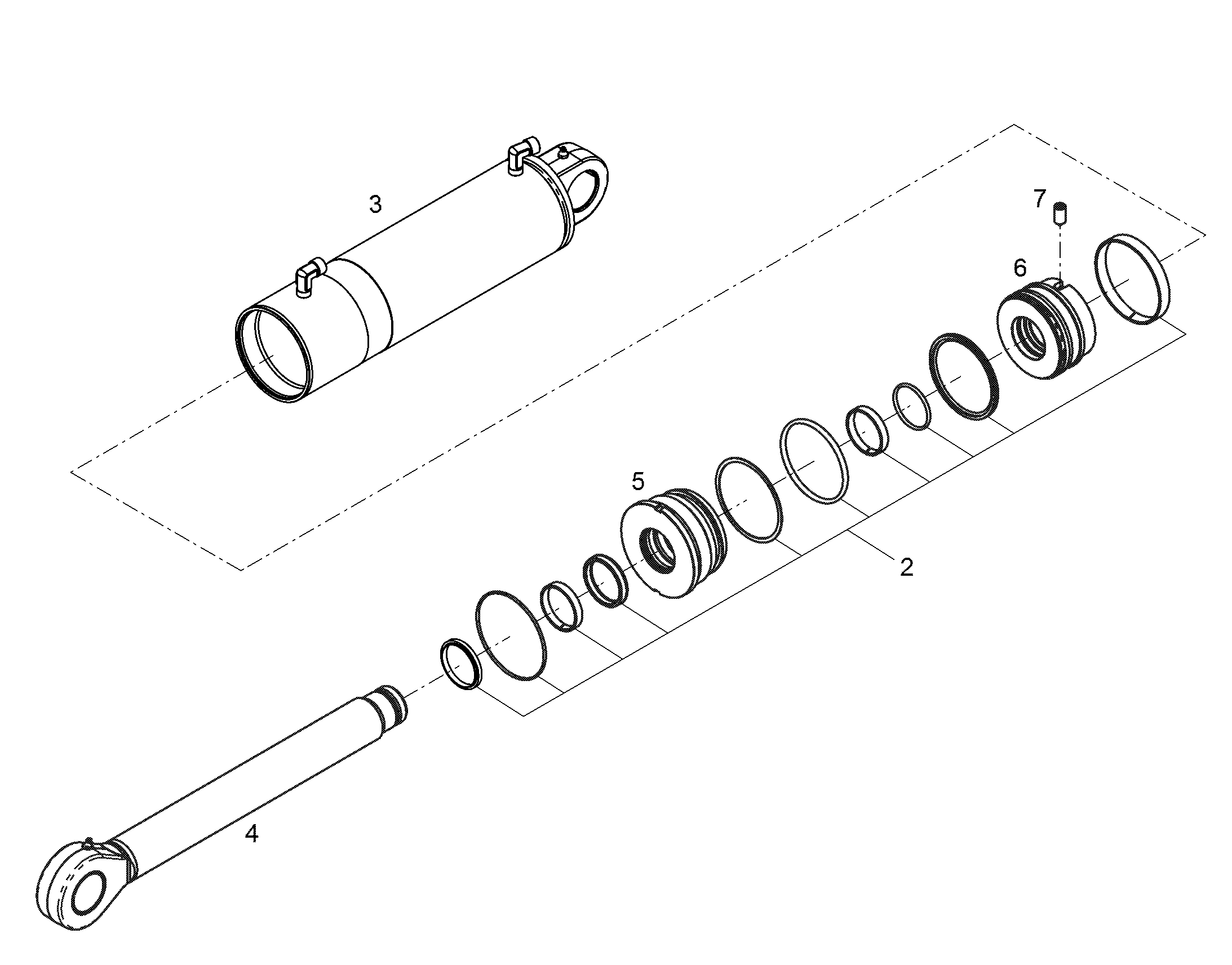 ТРУБКА ЦИЛИНДРА 11836693 LIEBHERR