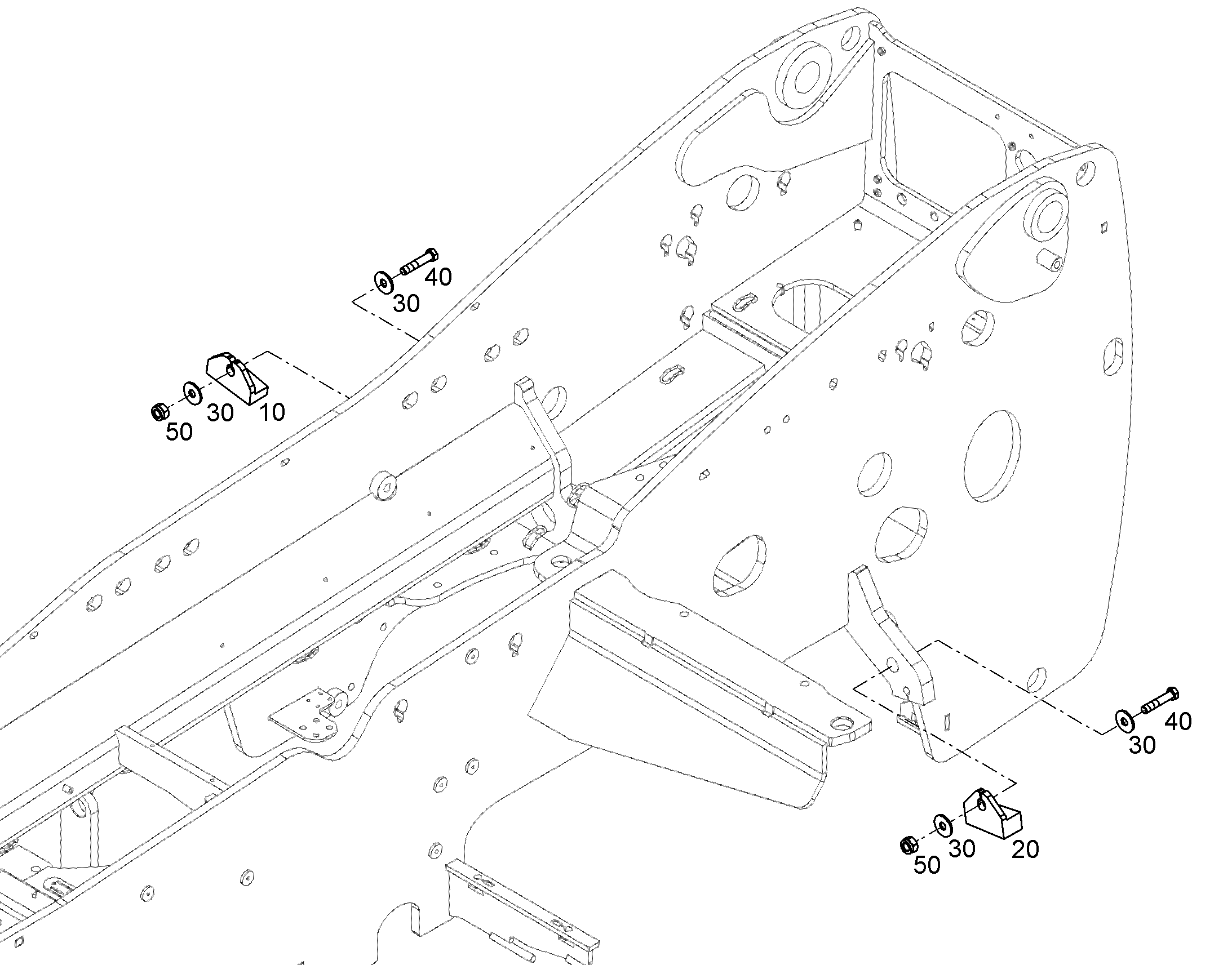 УПОРНЫЙ БРУС СЛЕВА 11428567 LIEBHERR