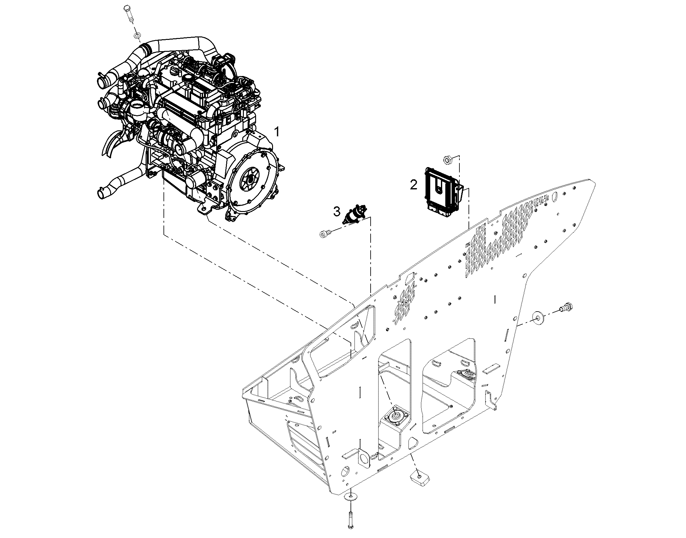 МОНТАЖ ДВИГАТЕЛЯ 11445959 LIEBHERR