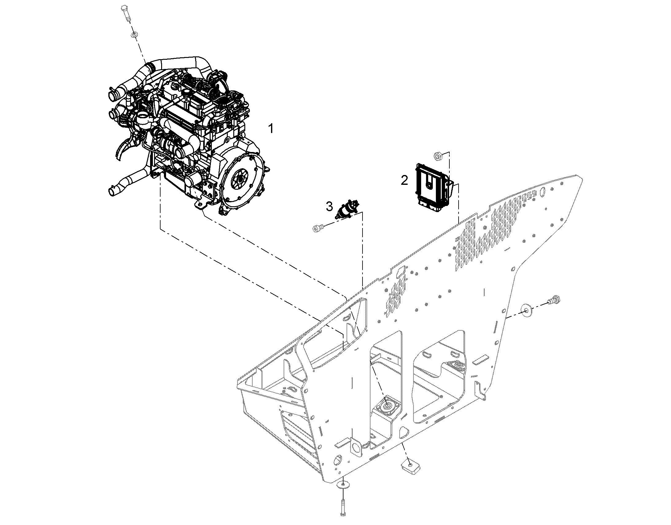 МОНТАЖ ДВИГАТЕЛЯ 11446705 LIEBHERR
