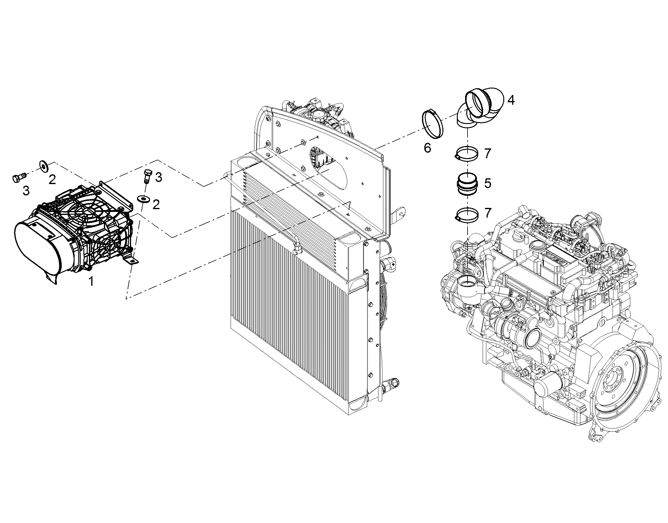 PRE-ASSEMBLY AIR FILTER INST. 11448111 LIEBHERR