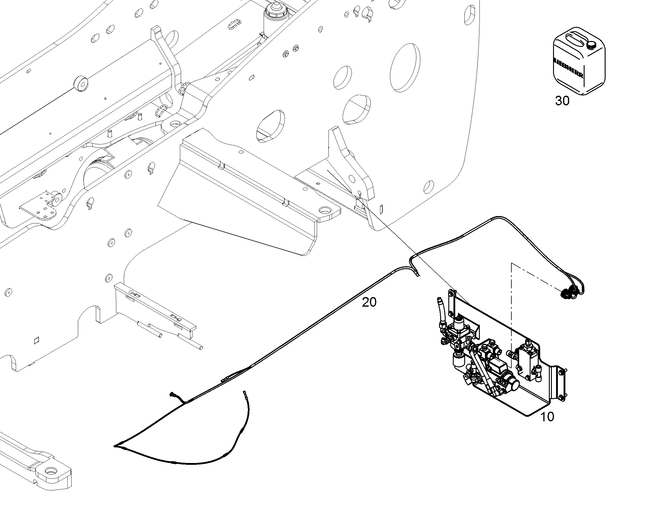 ПНЕВМОУСТРОЙСТВО 11839750 LIEBHERR