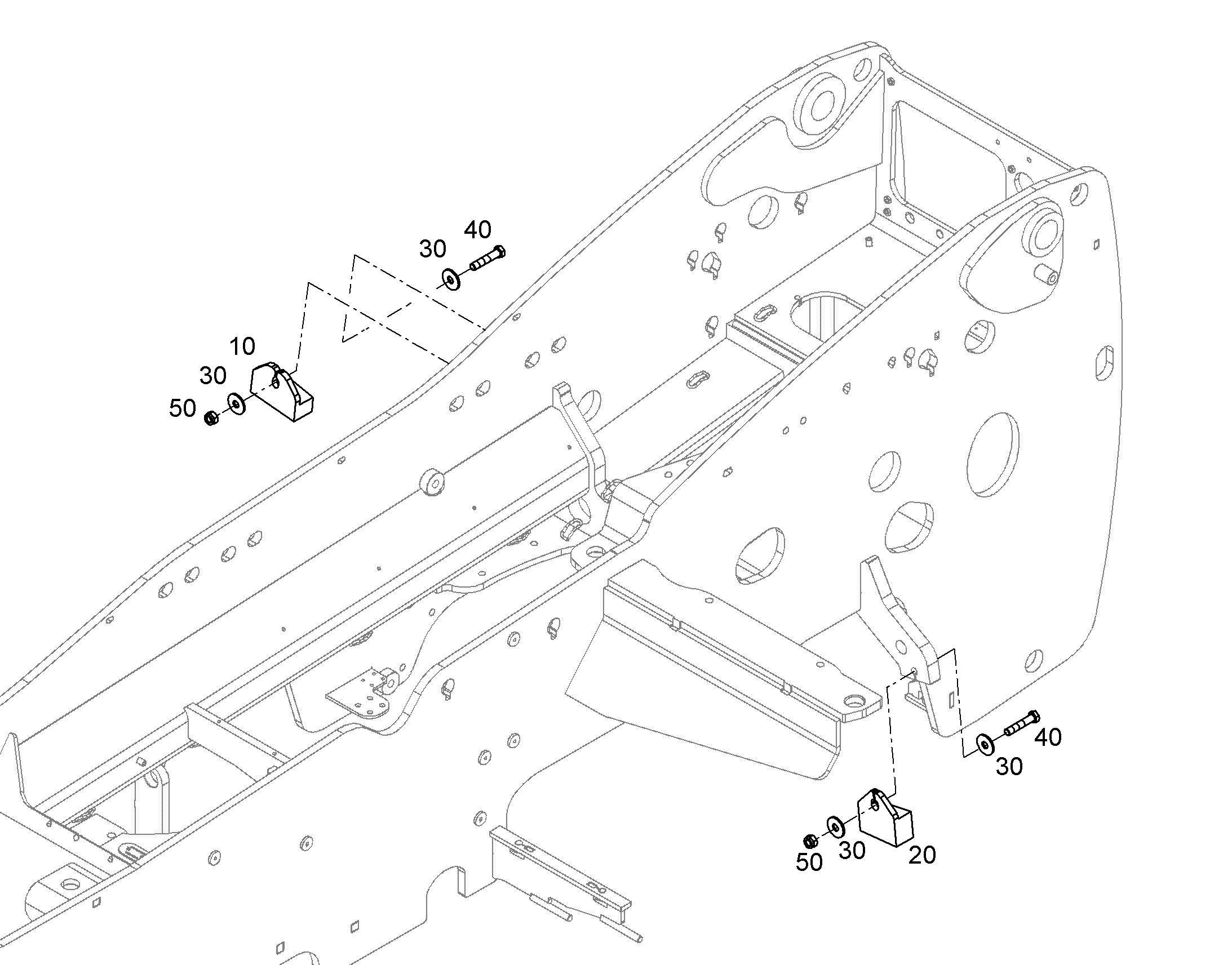 УПОРНЫЙ БРУС СЛЕВА 11431496 LIEBHERR