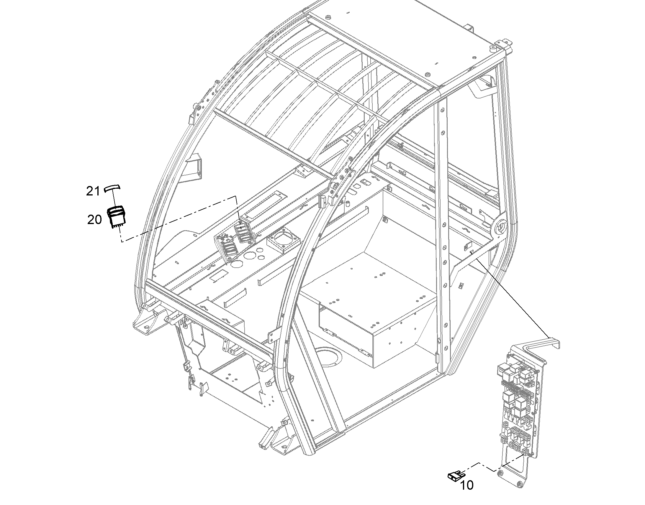ВСТАВКА С СИМВОЛОМ 15mmX44mm 12214136 LIEBHERR