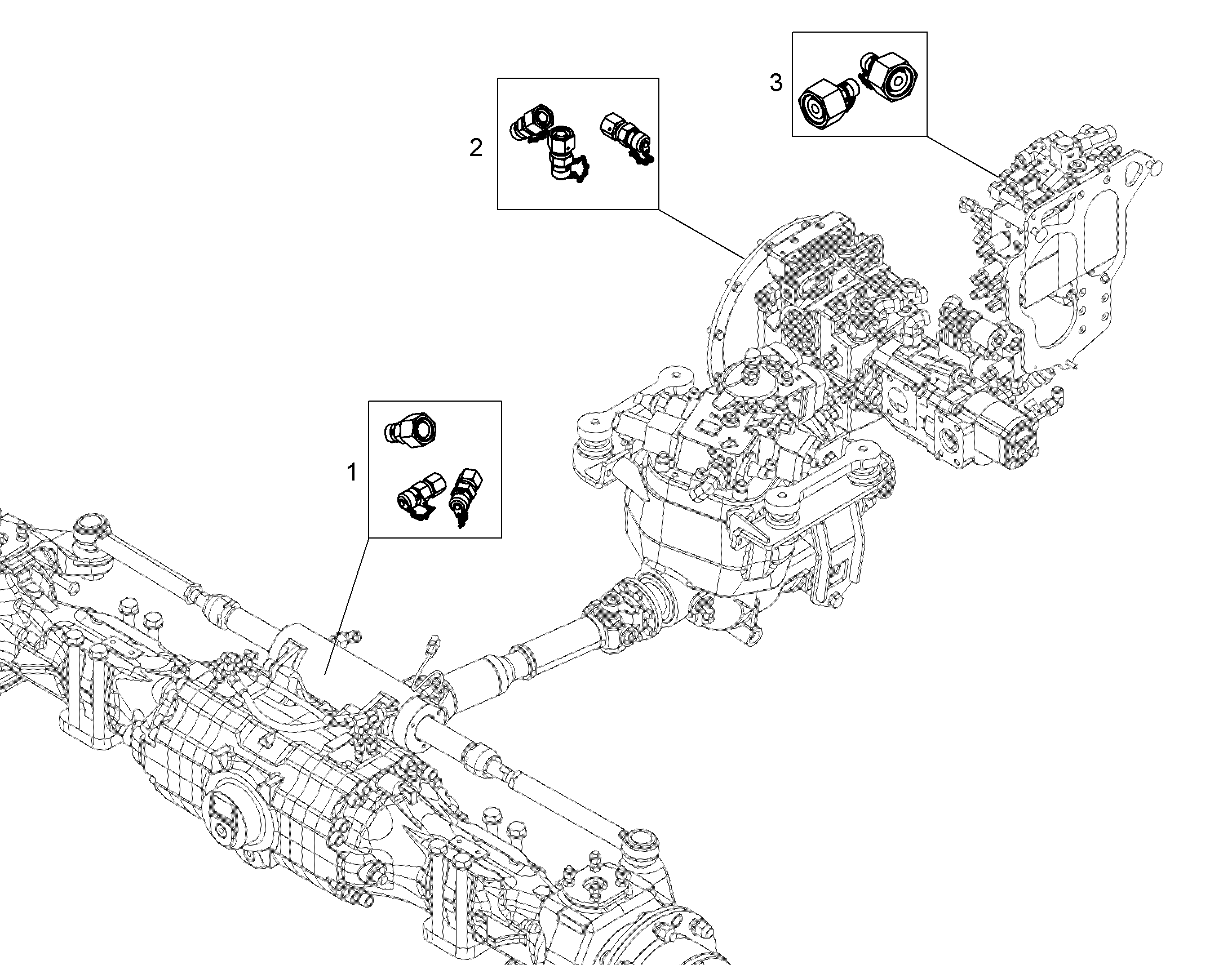 ИЗМЕРИТЕЛЬНЫЕ ПОДКЛЮЧЕНИЯ VORDERACHSE 12446809 LIEBHERR