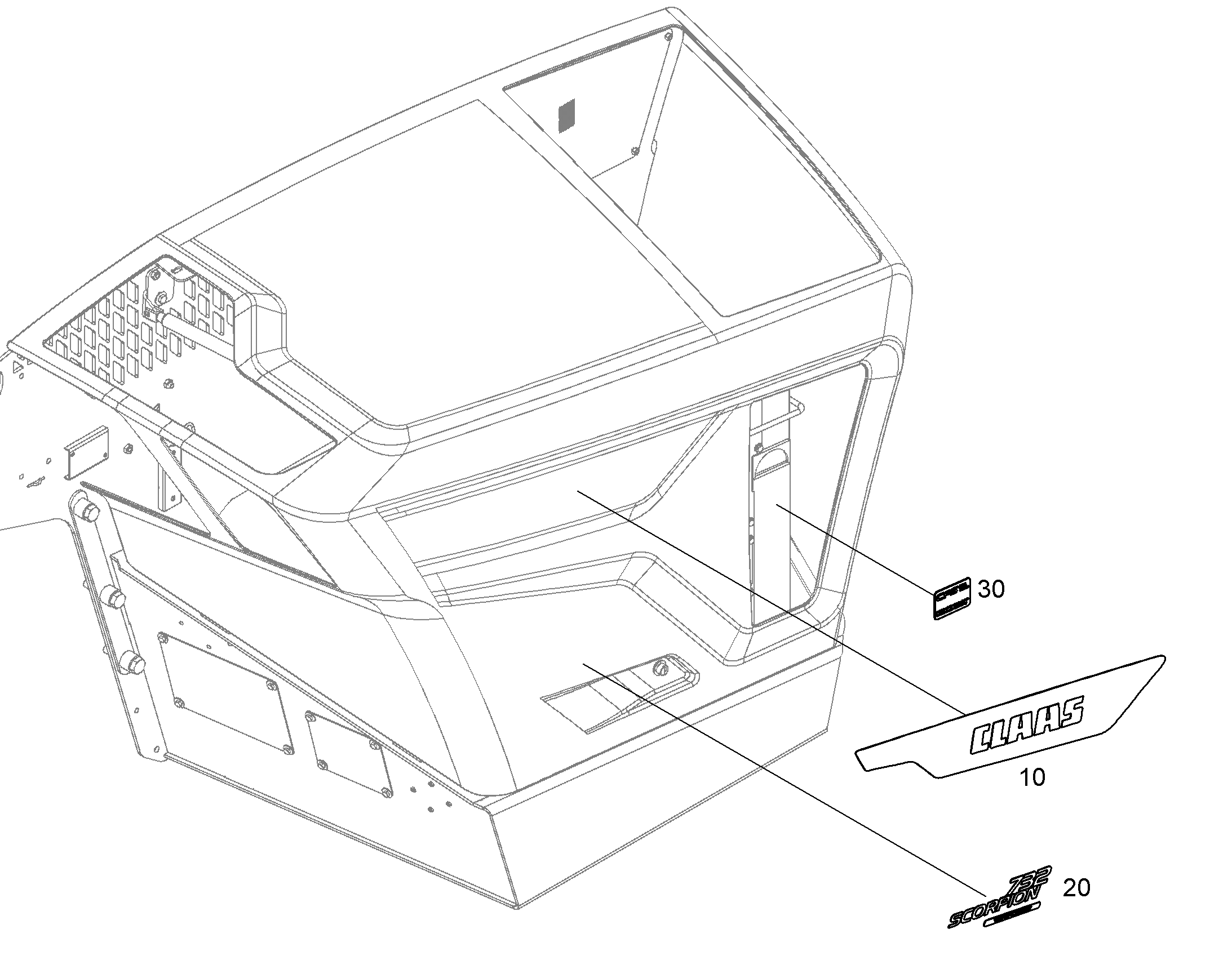 НАКЛЕЙКА 732 MIT VARIPOWER 12483527 LIEBHERR