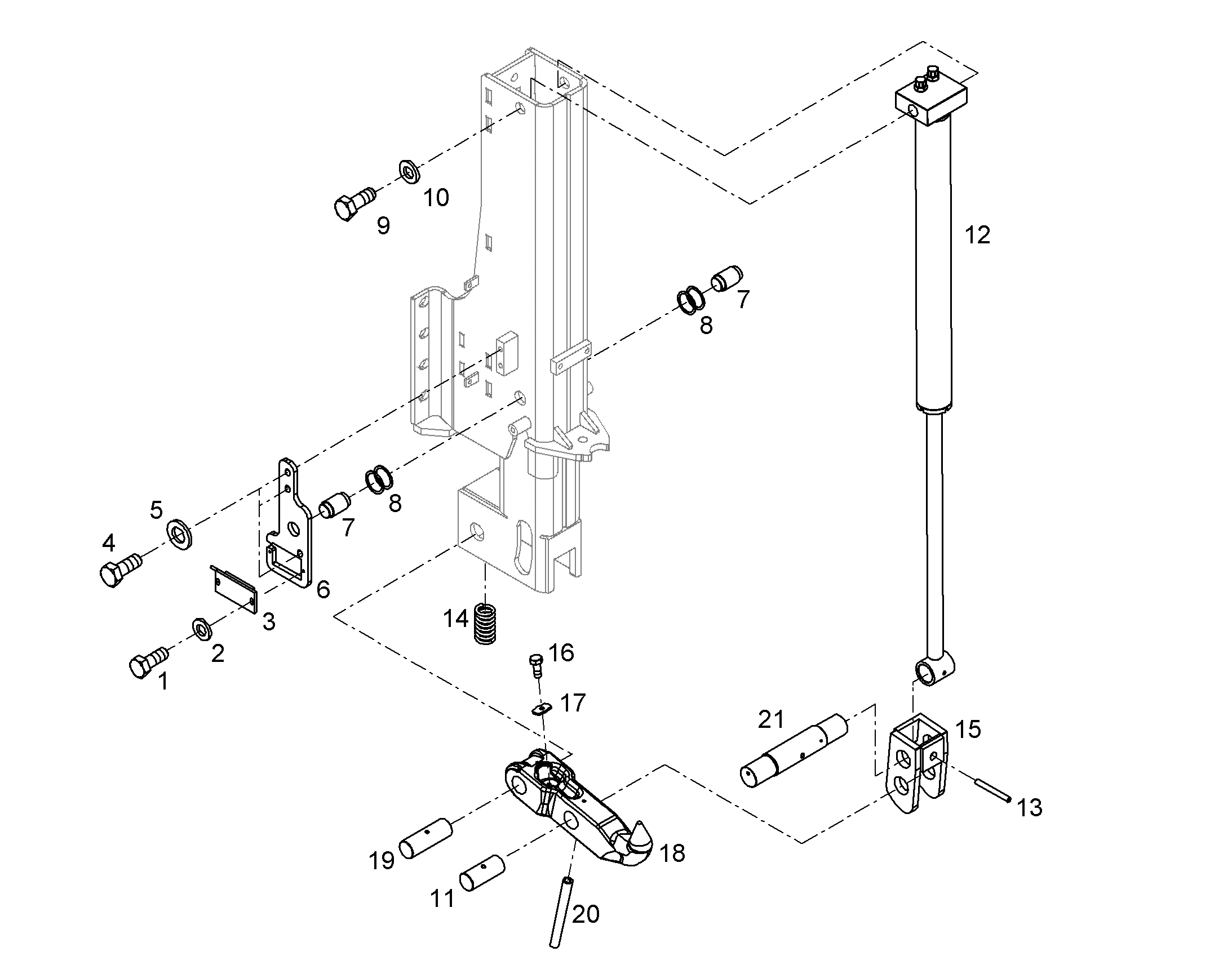 Прижимная пружина 6X125 12227178 LIEBHERR