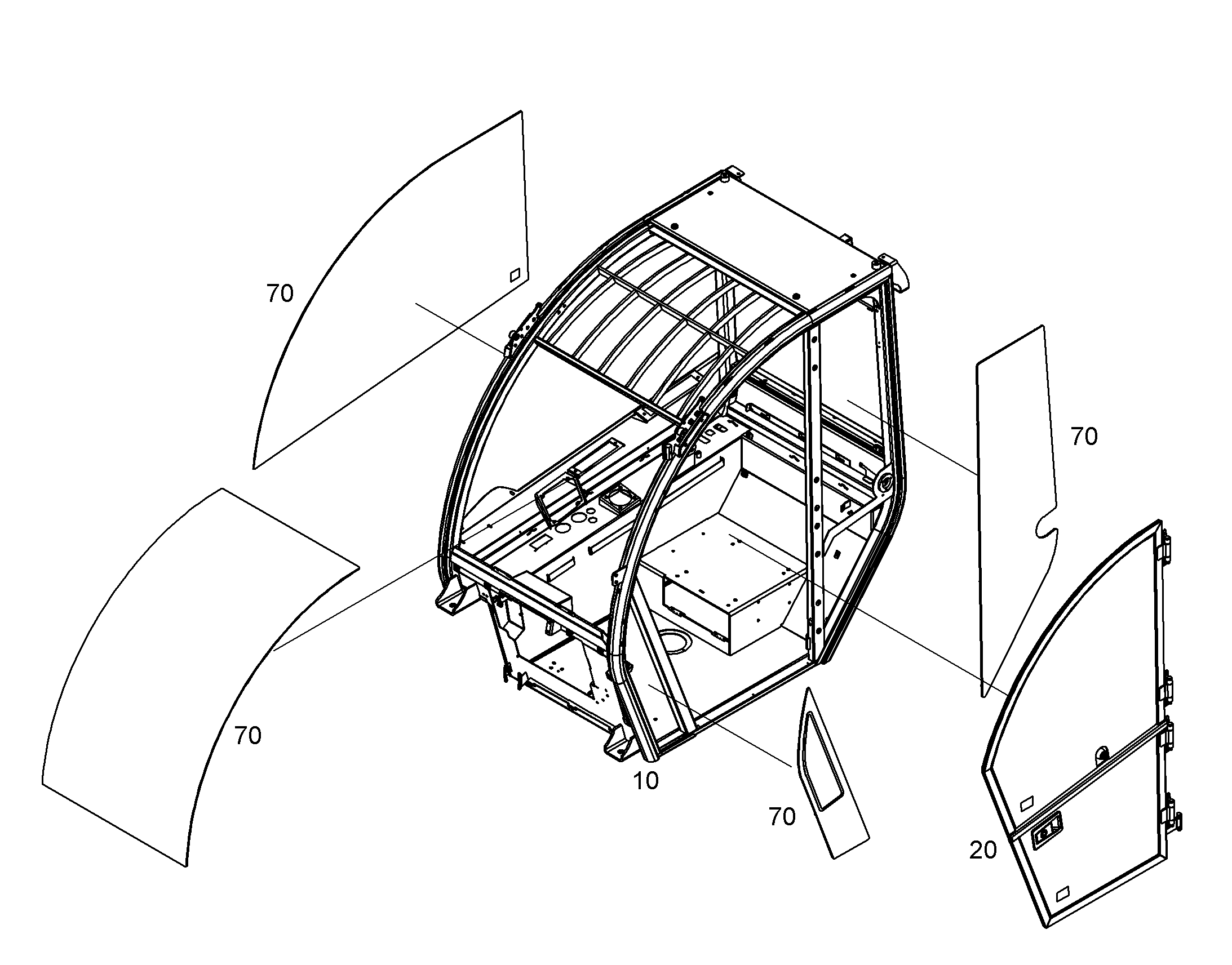 СТЕКЛА КАБИНЫ 11381465 LIEBHERR