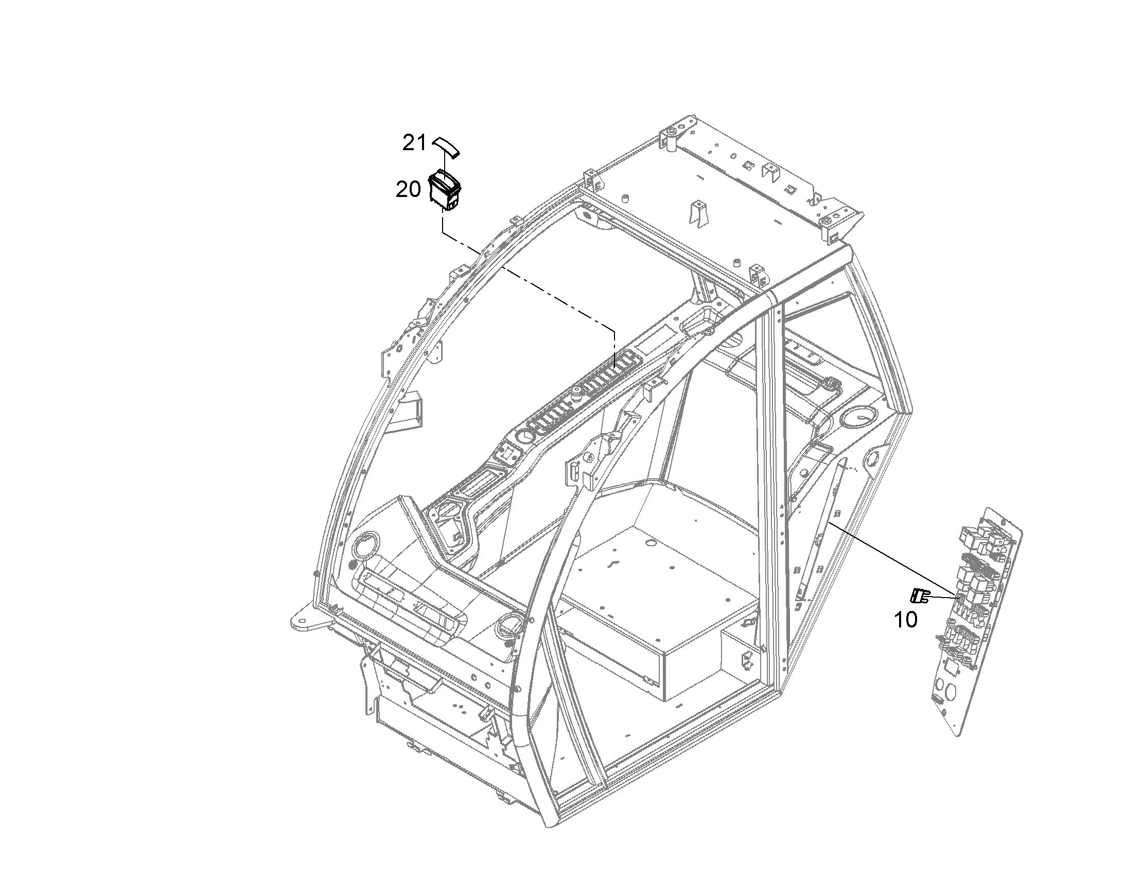 ВСТАВКА С СИМВОЛОМ SEITENWASCHANL.SEITL 15mmX44mm 12209771 LIEBHERR