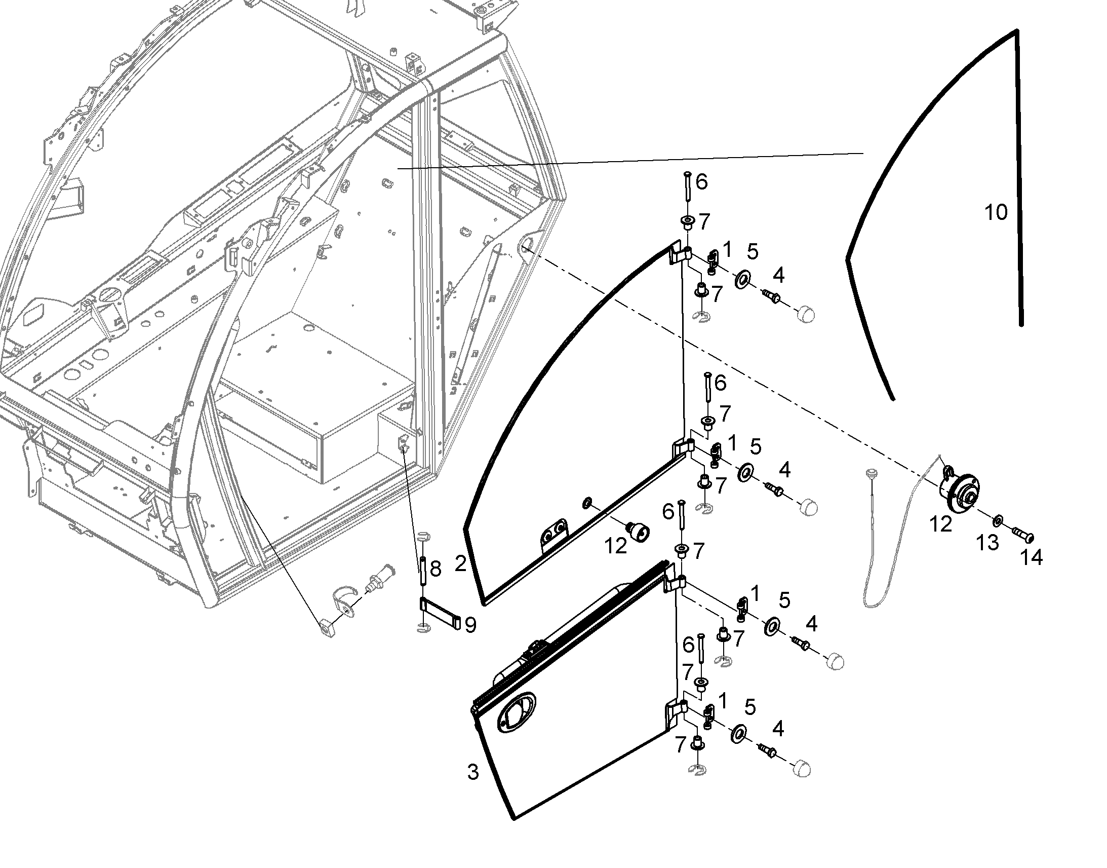 ДВЕРЬ 12569878 LIEBHERR