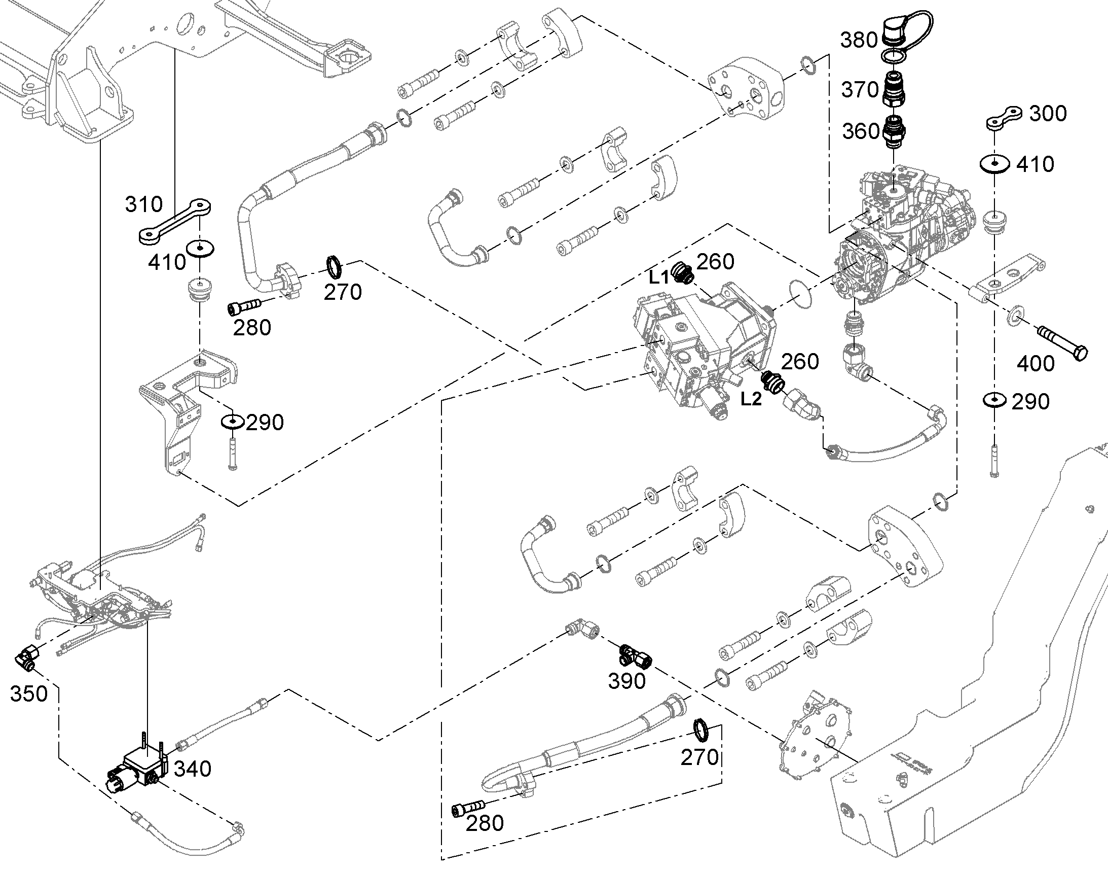 ПРЕДВ.МОНТАЖ РАСПРЕДЕЛИТЕЛЬ 12416872 LIEBHERR