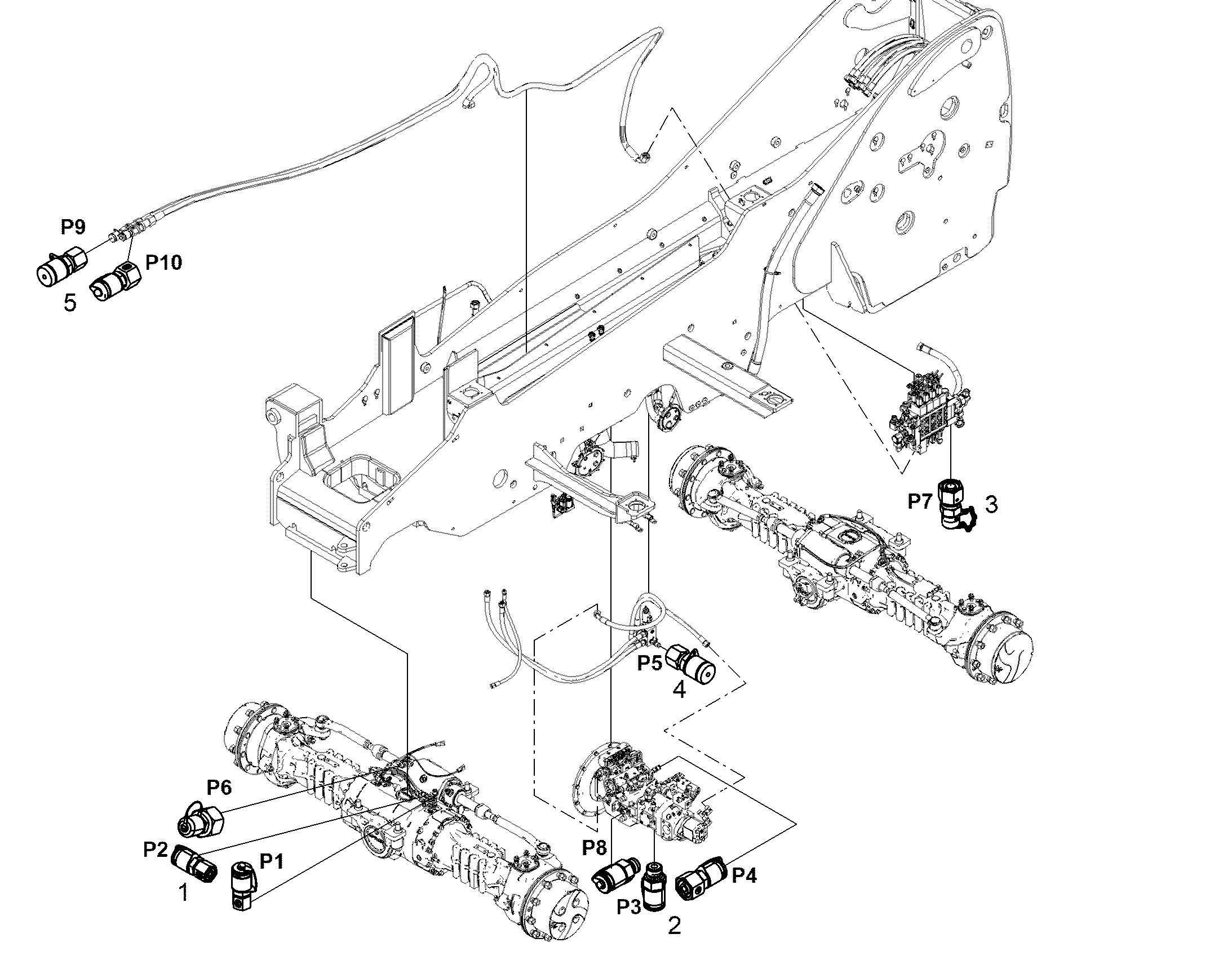 ИЗМЕРИТЕЛЬНЫЕ ПОДКЛЮЧЕНИЯ 12580461 LIEBHERR
