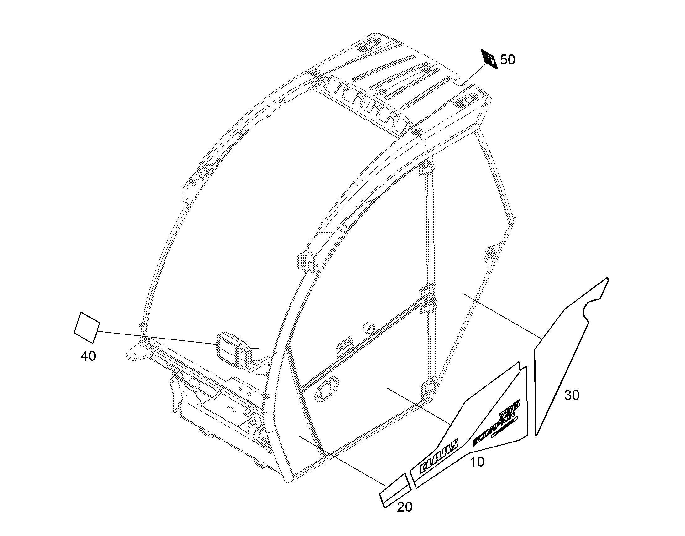 НАКЛЕЙКА SC756 12583820 LIEBHERR