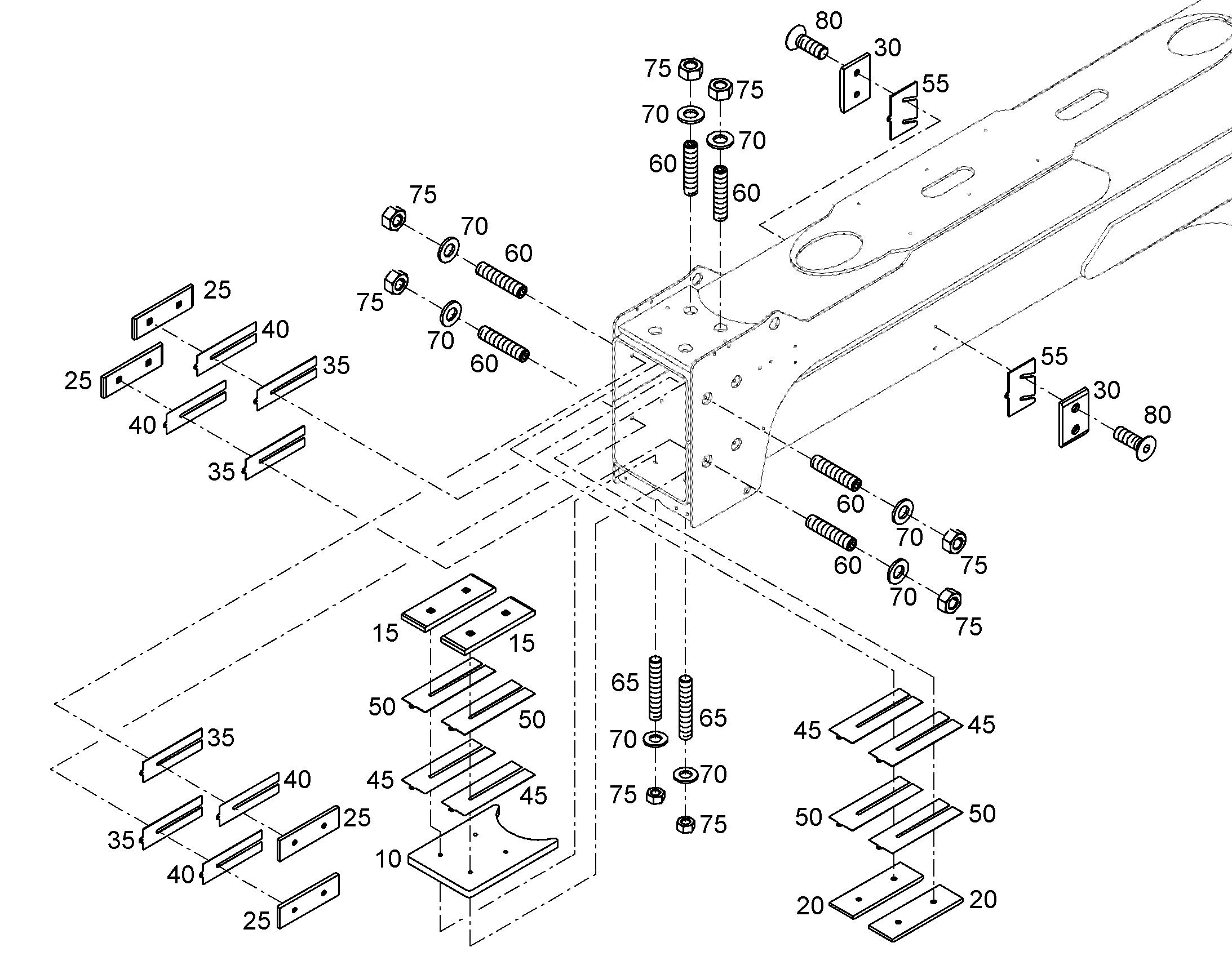 ПЛАСТИНКА РАСПОРНАЯ 12451556 LIEBHERR