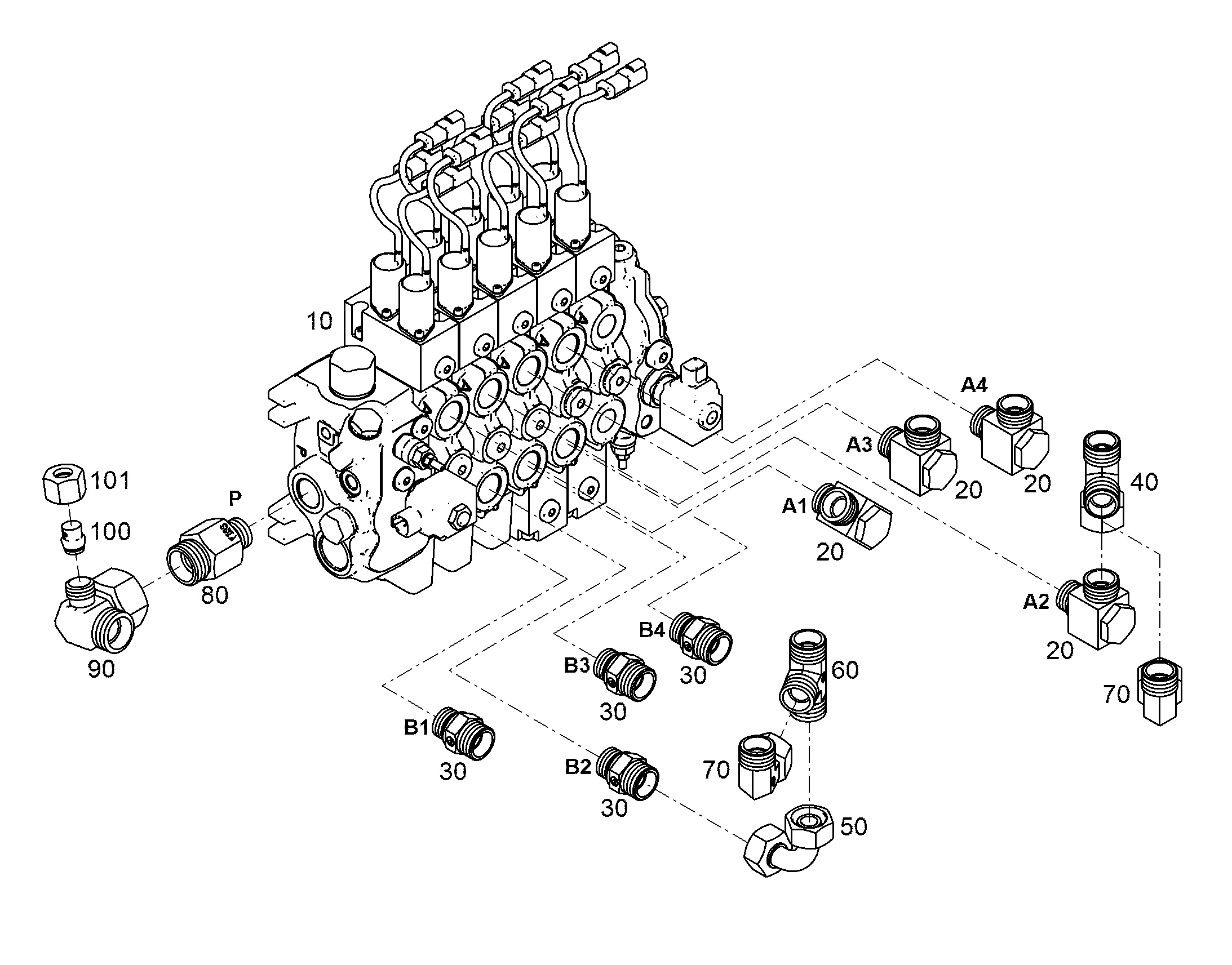 БЛОК УПРАВЛЕНИЯ PROPORTIONAL 12231067 LIEBHERR