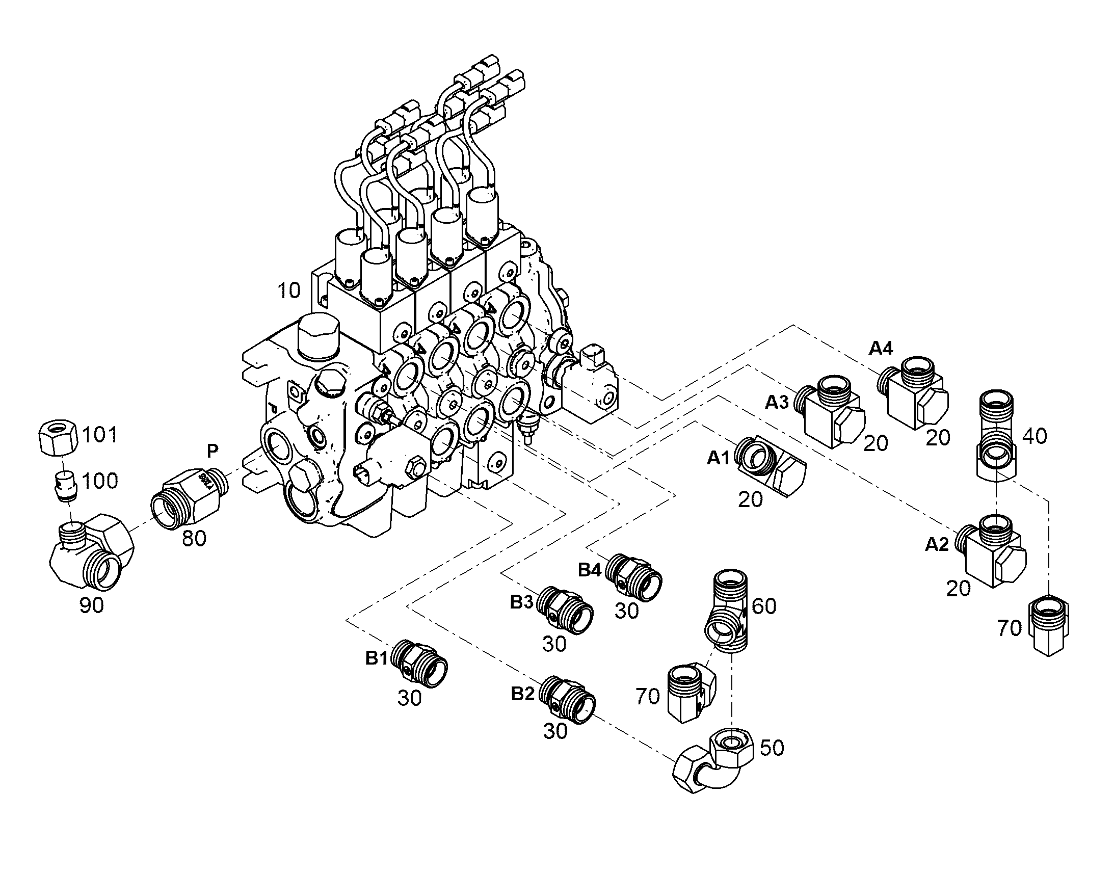 БЛОК УПРАВЛЕНИЯ PROPORTIONAL 12231064 LIEBHERR