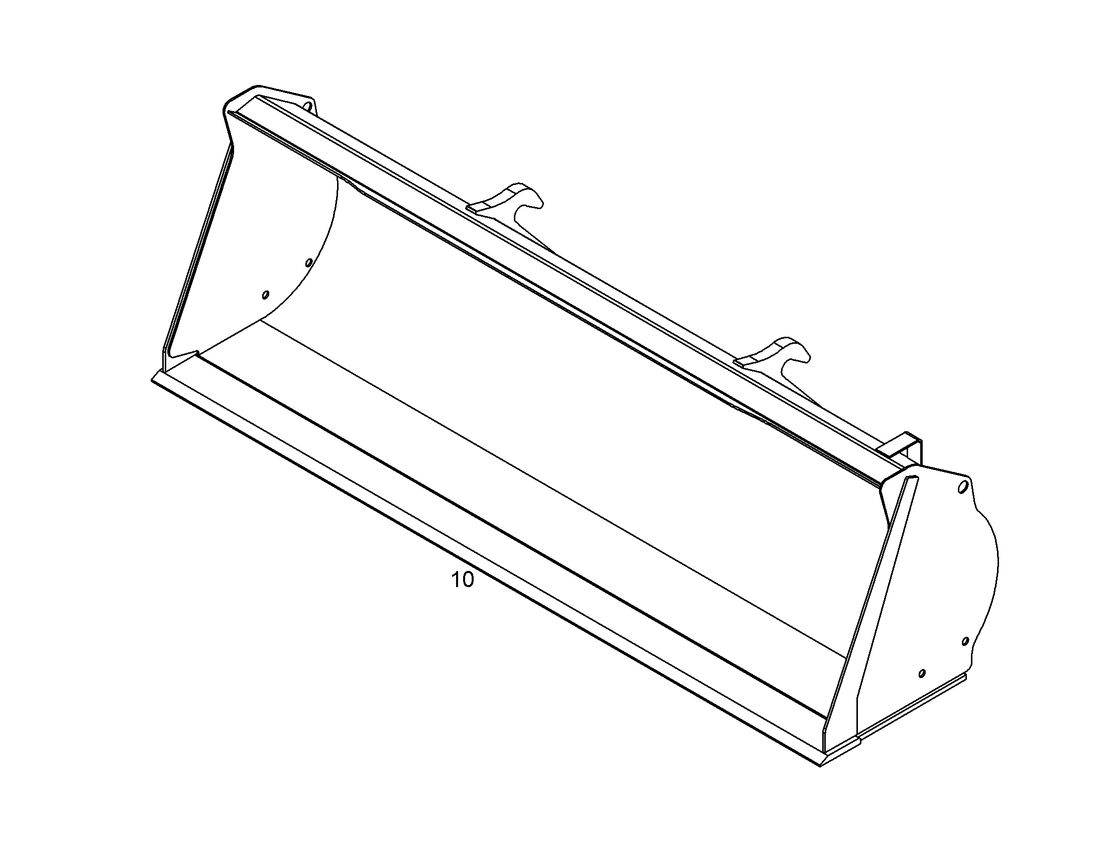 КОВШ 2490mm 0,9m³ 12544304 LIEBHERR