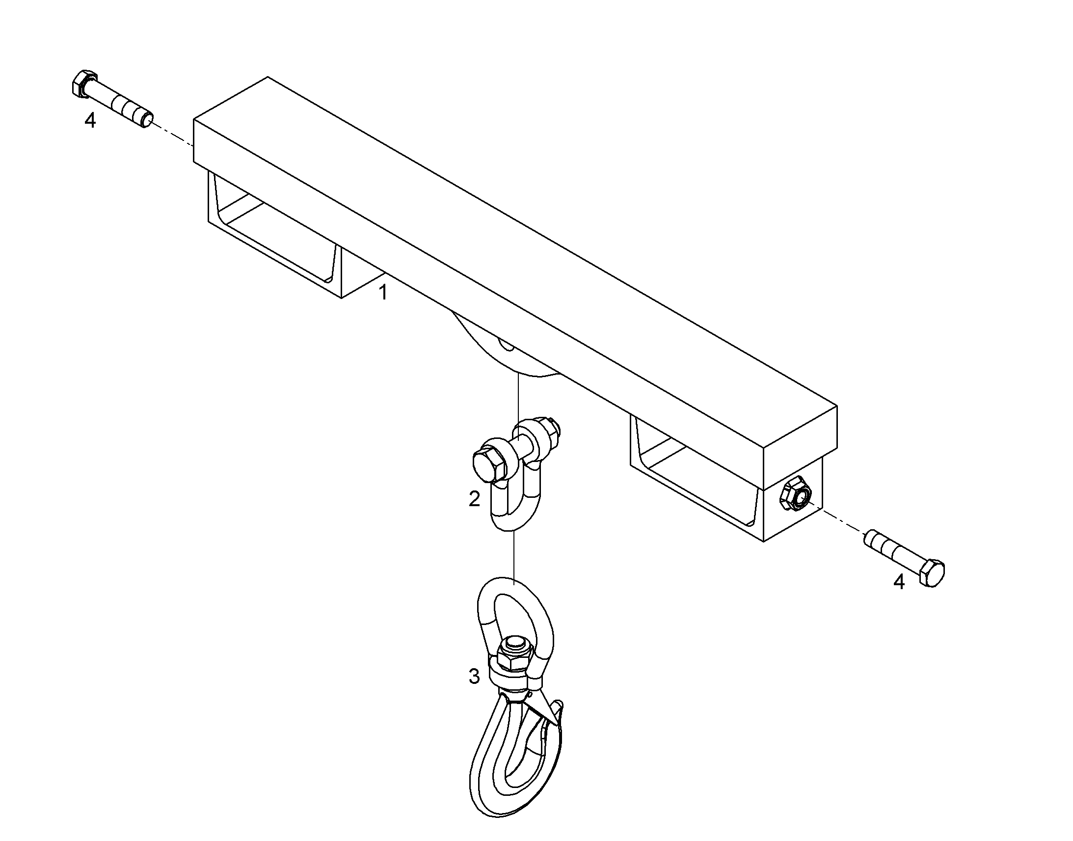 ГРУЗОВОЙ КРЮК LH 500MM 4500KG 11349531 LIEBHERR