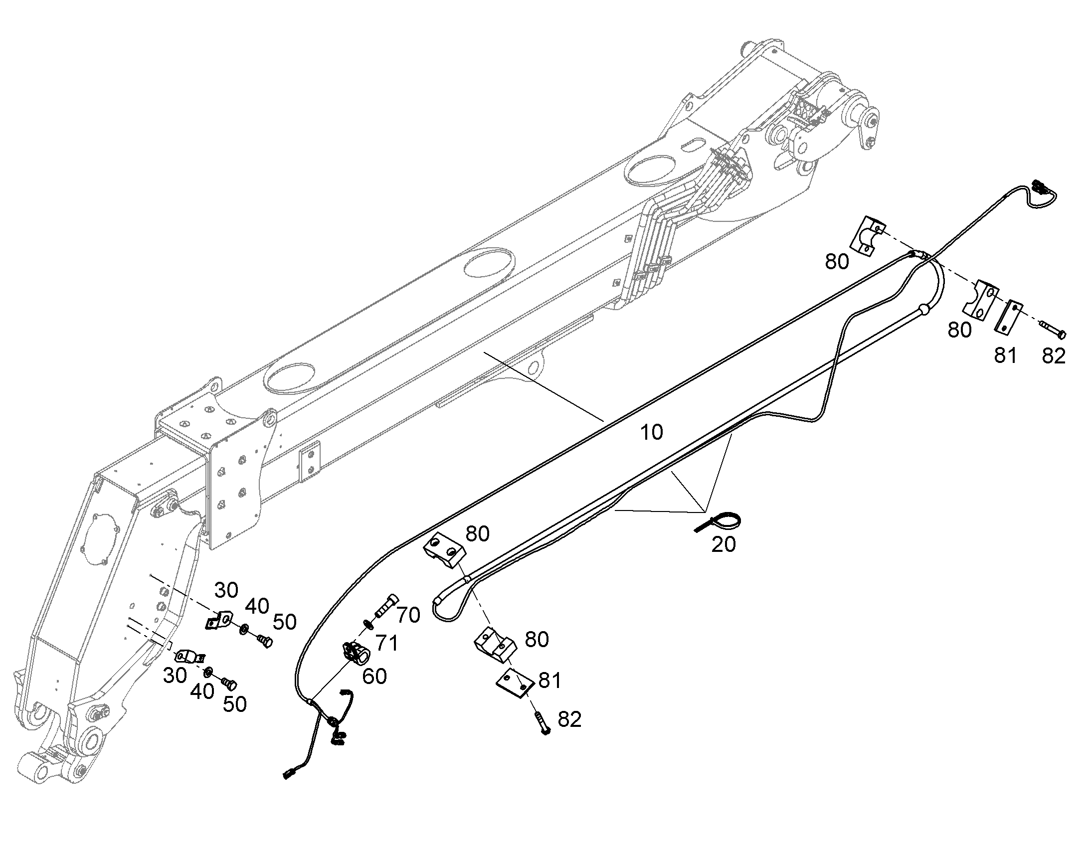 КАБЕЛЬН. КОМПЛ. КОНСОЛИ W-PF3-7M 12576236 LIEBHERR