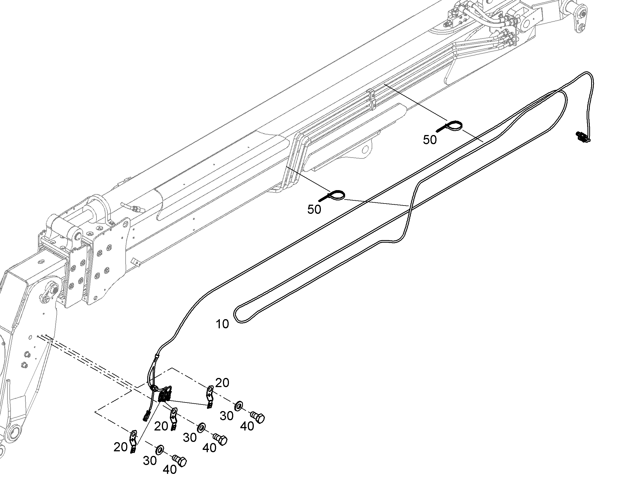 КАБЕЛЬН. КОМПЛ. КОНСОЛИ W-PF2-10M 12555248 LIEBHERR