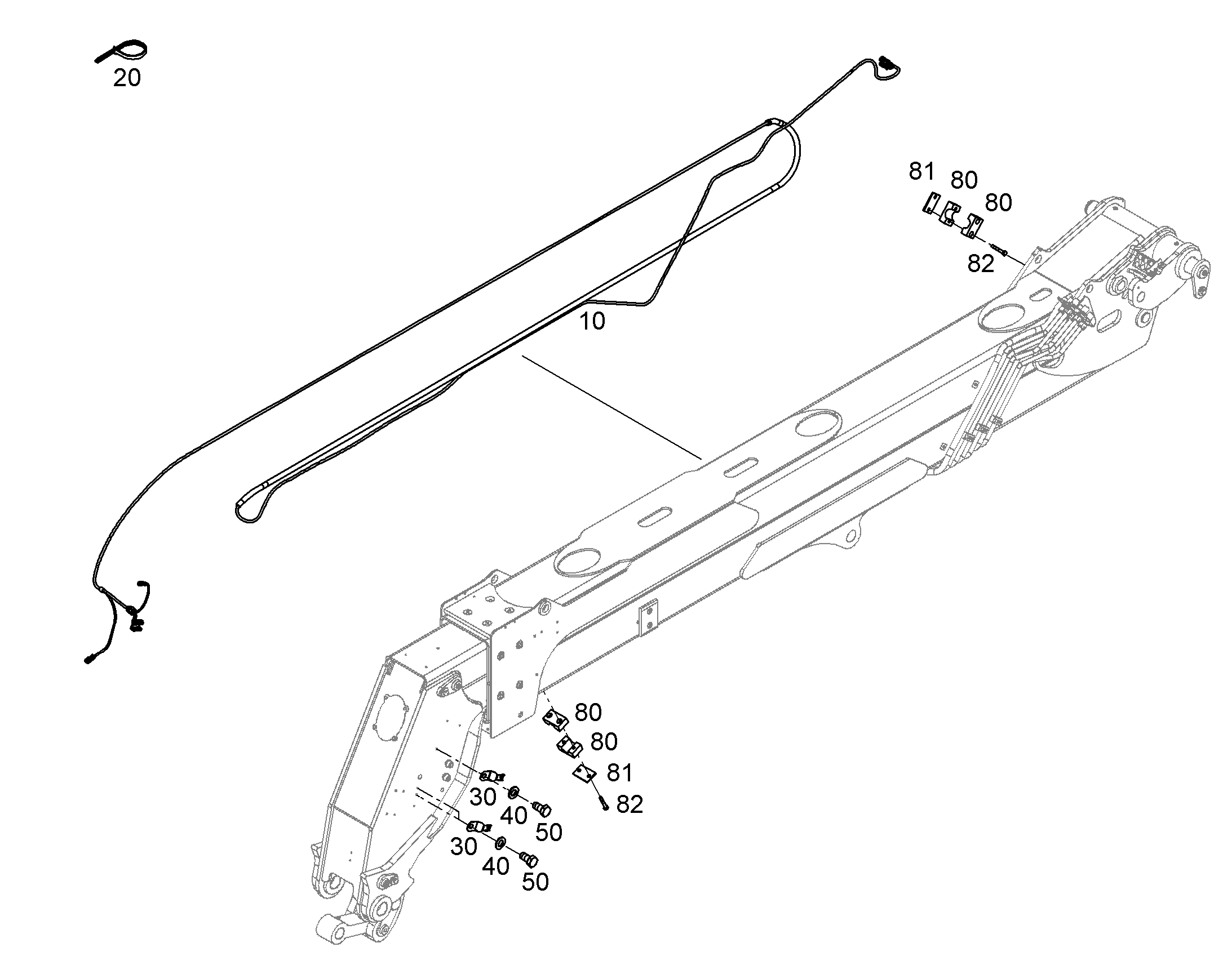 КАБЕЛЬН. КОМПЛ. КОНСОЛИ W-PF3-9M 12809236 LIEBHERR