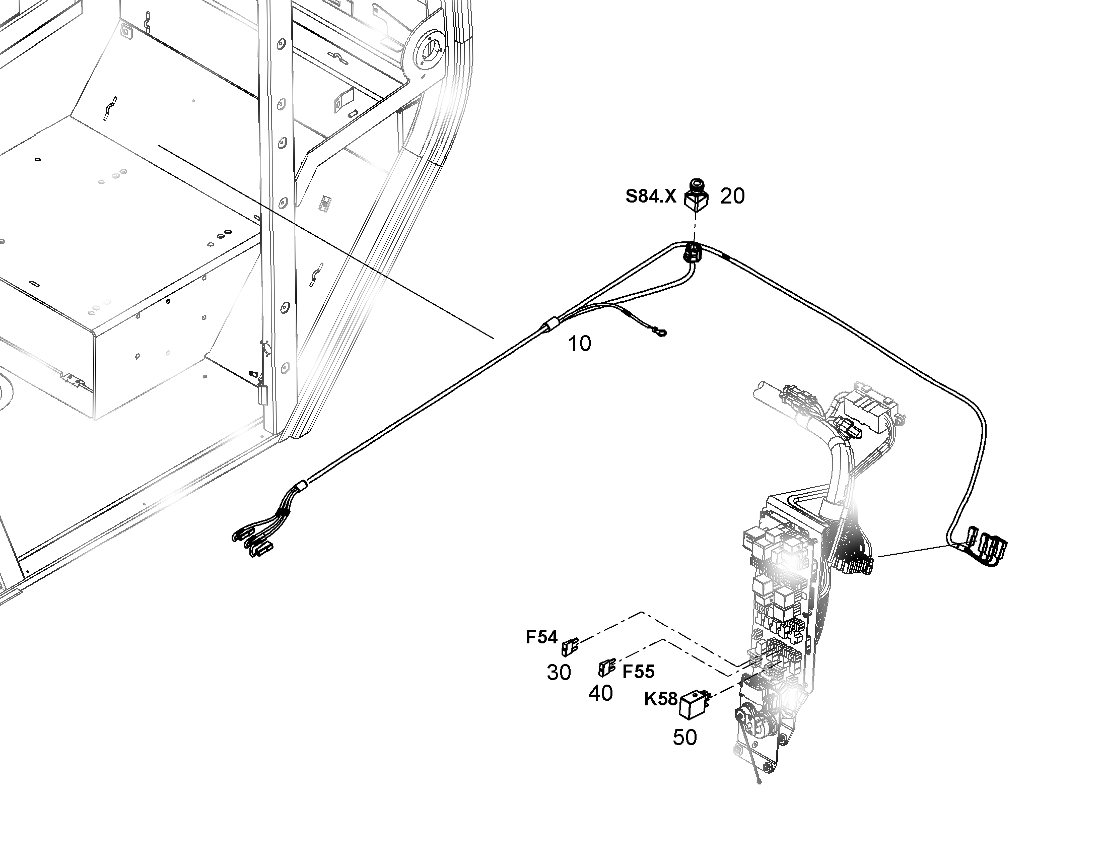 ПЕРЕКЛЮЧАТЕЛЬ ПОВОРОТНЫЙ 12226863 LIEBHERR