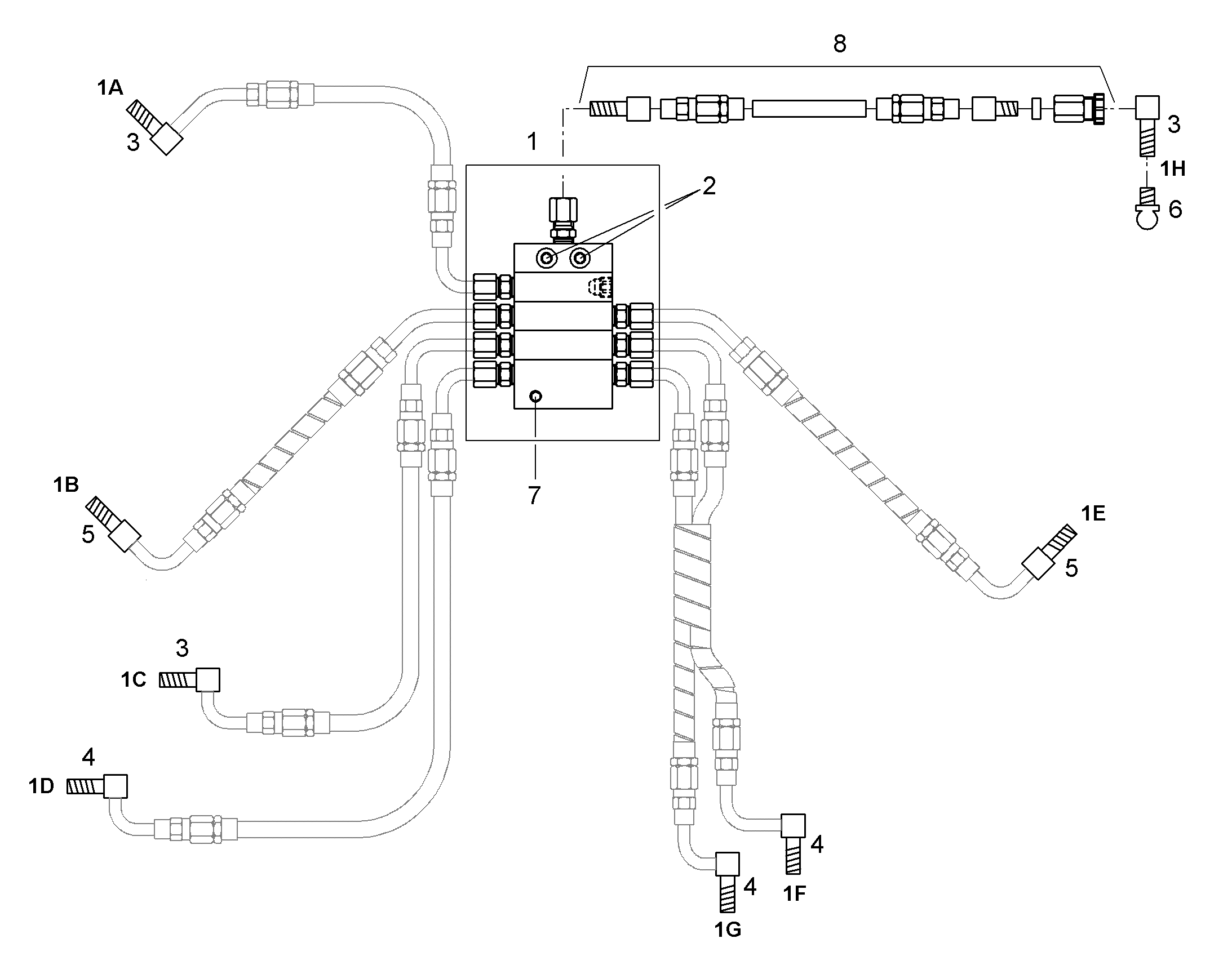 НИППЕЛЬ СМАЗОЧНЫЙ КОНУСНЫЙ M8X1K 12233095 LIEBHERR