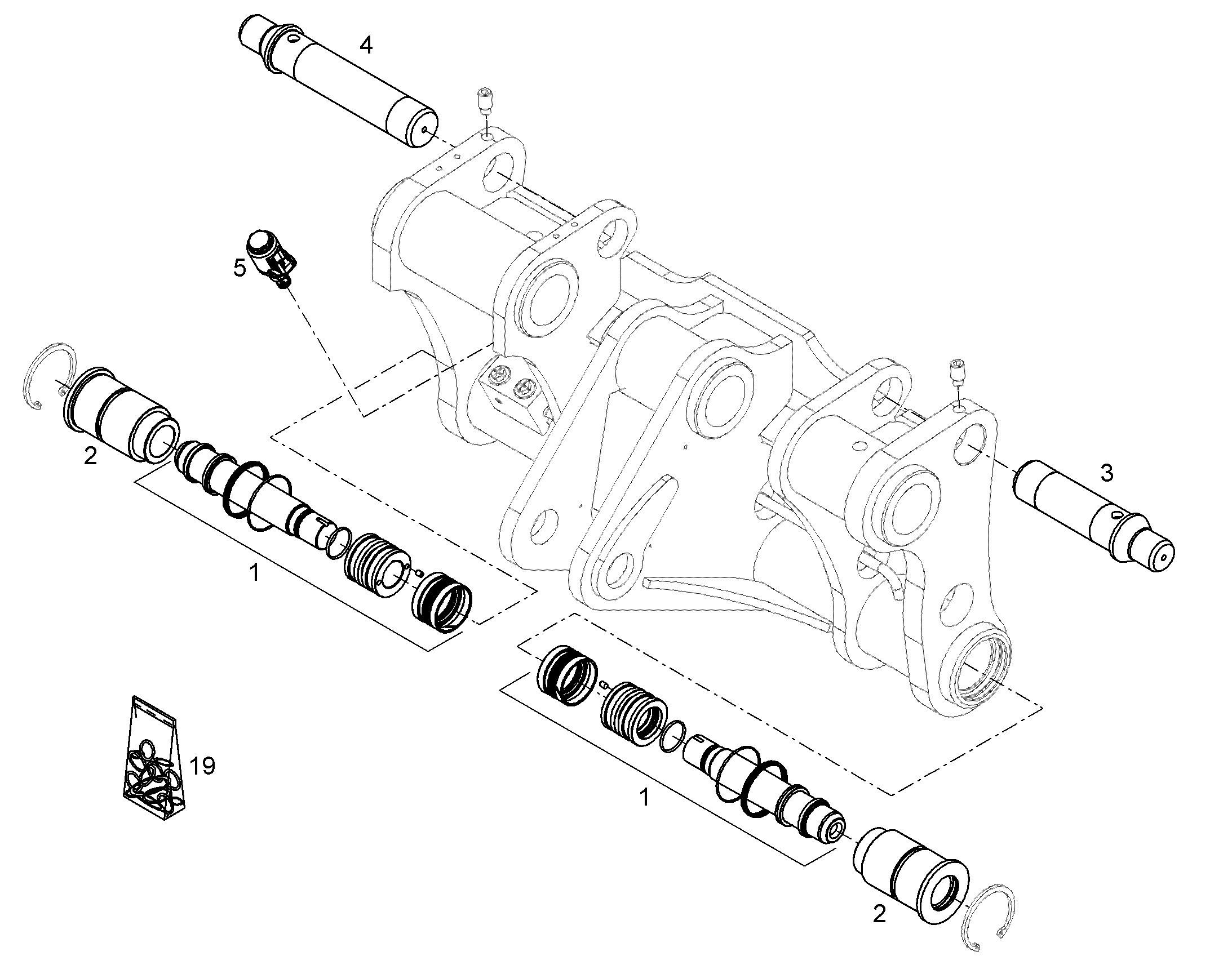 КРЕПЛЕНИЕ ЦИЛИНДРА 12469000 LIEBHERR