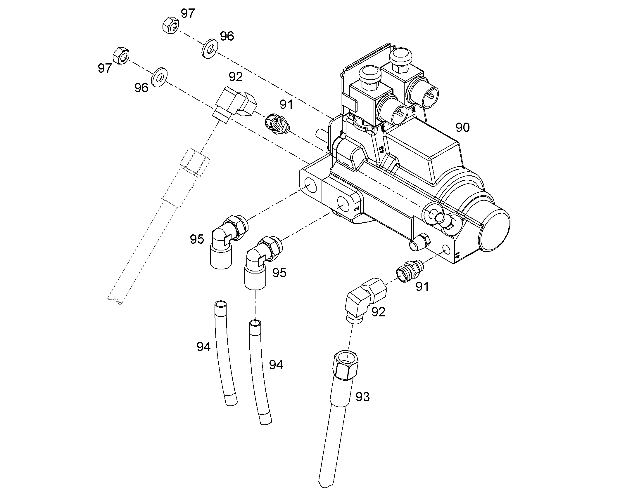 КЛАПАН УПРАВЛЯЮЩИЙ 12242944 LIEBHERR