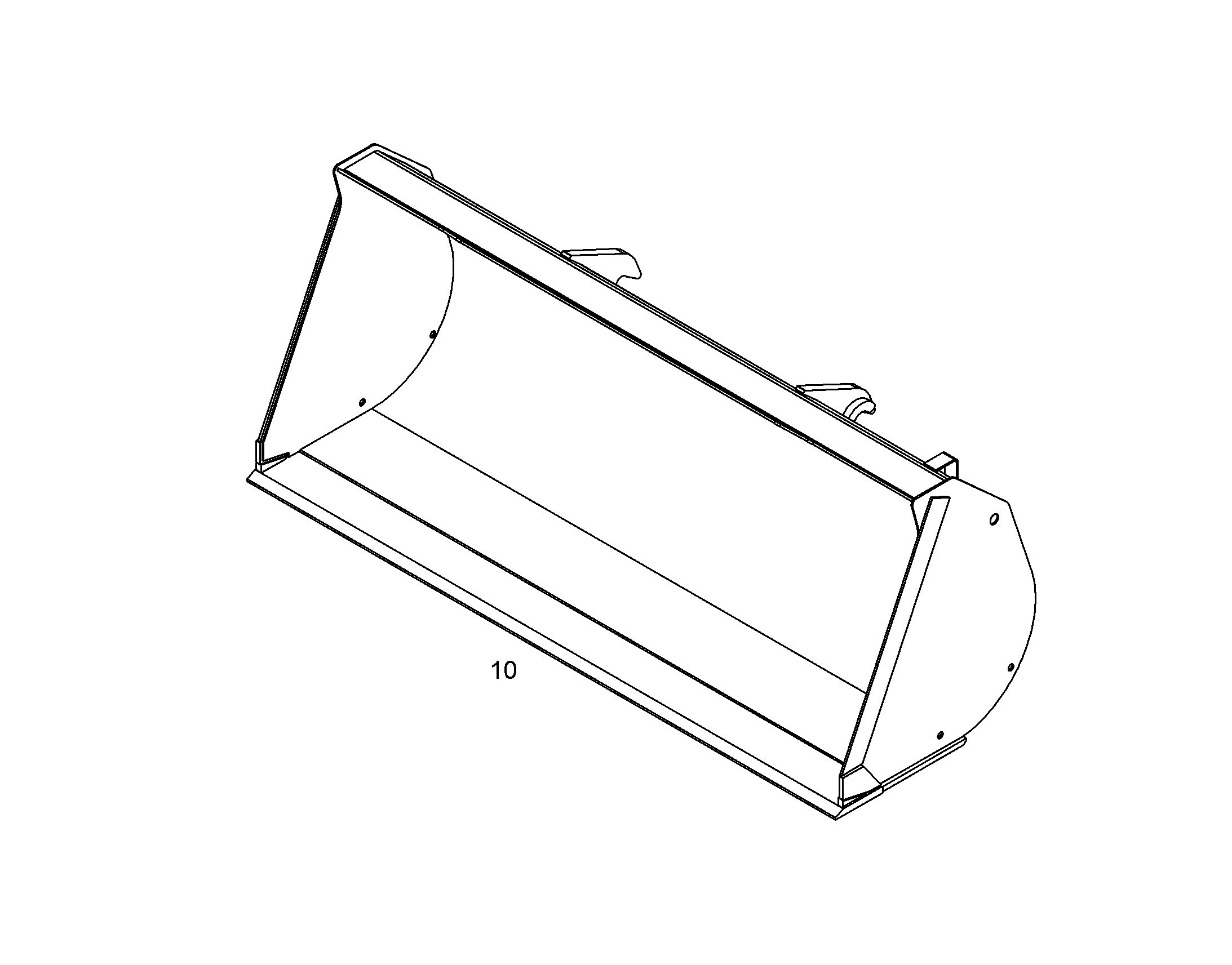 КОВШ 2500mm 1,5m³ 12562541 LIEBHERR