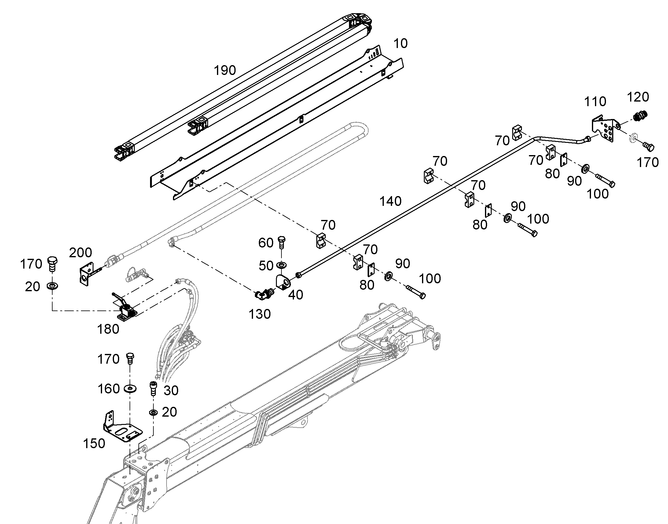 РАЗДЕЛИТЕЛЬНЫЙ ЛИСТ 12588100 LIEBHERR