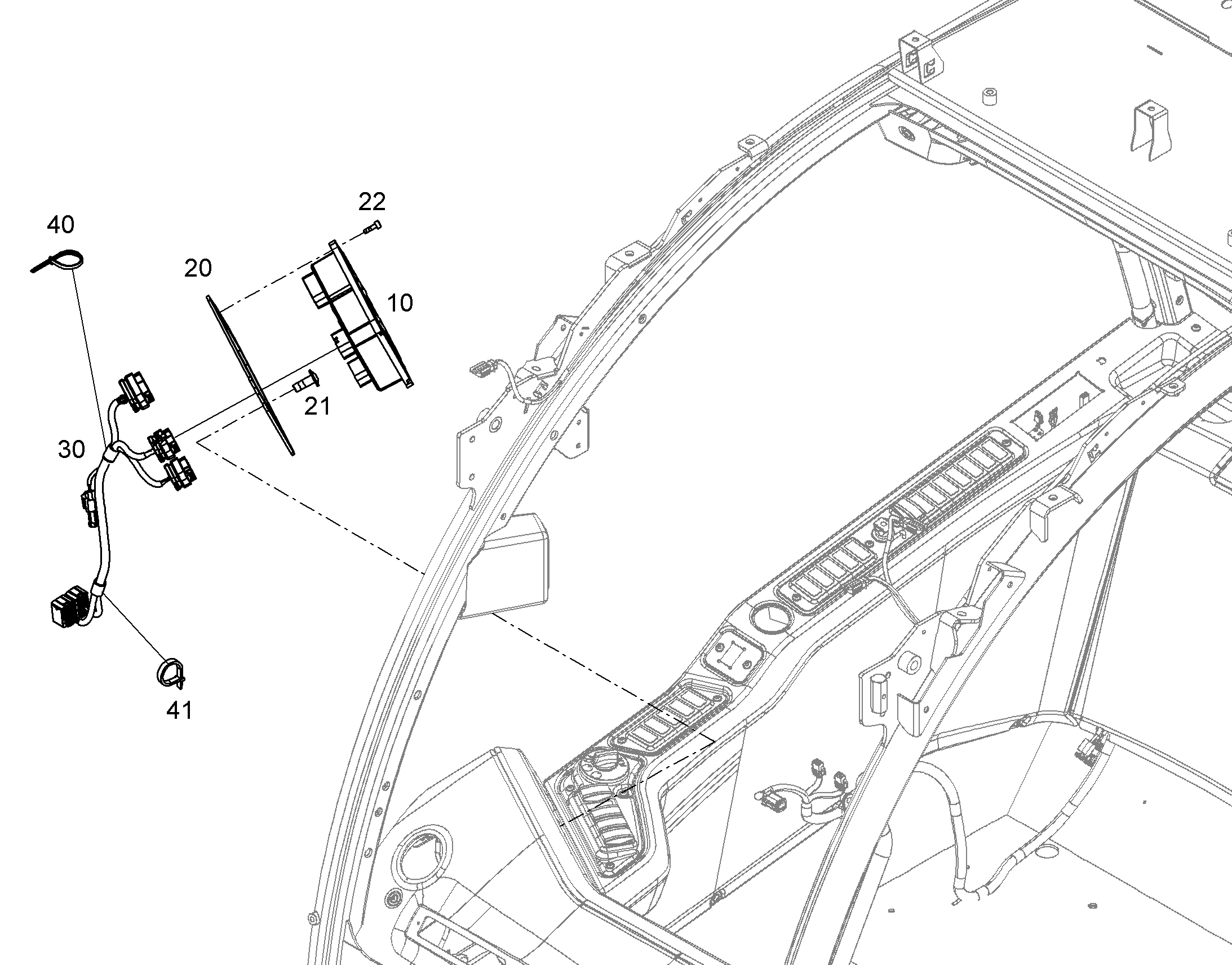 CABLE SET W-P3-D-T7 12892821 LIEBHERR