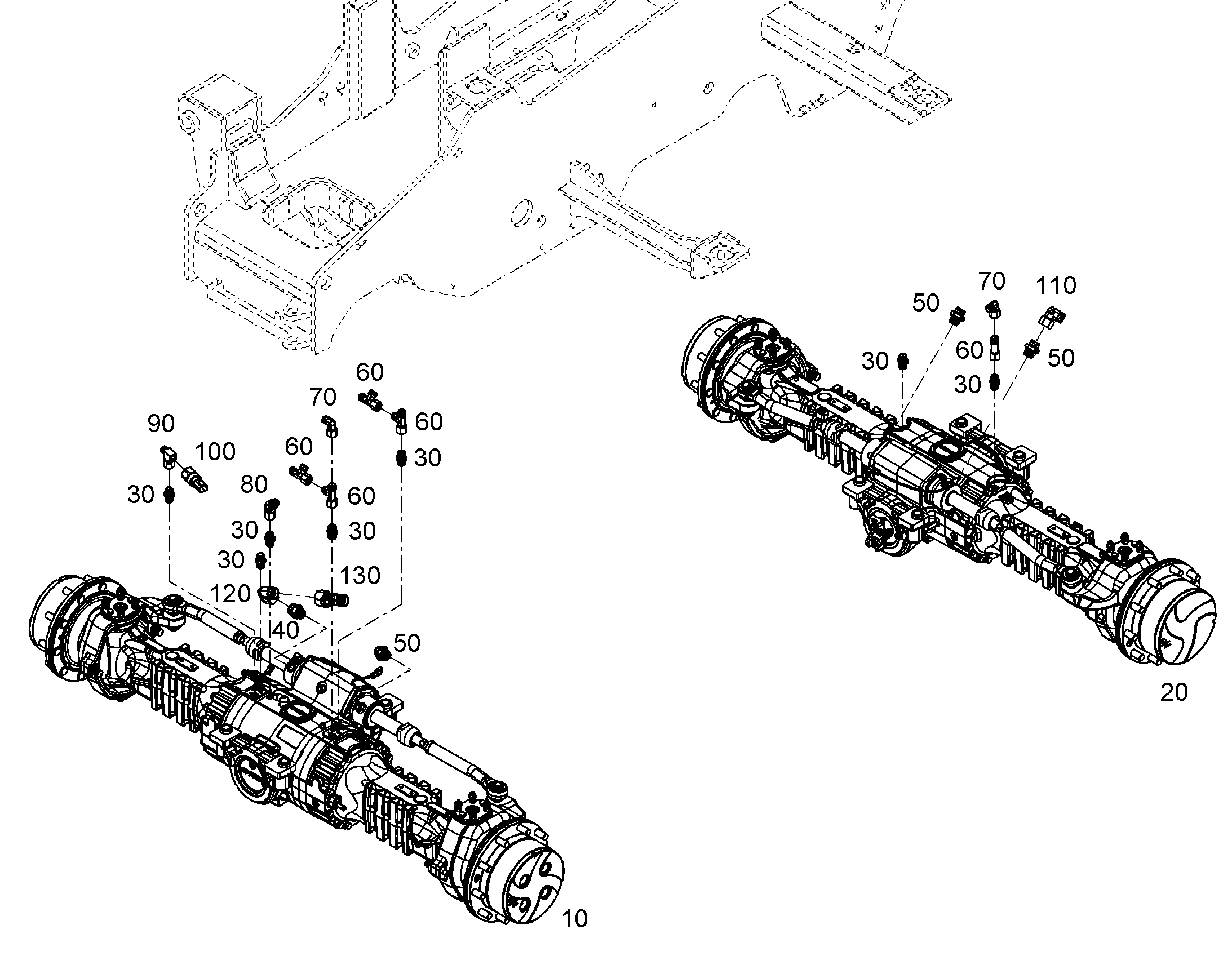 ПЕРЕДНЯЯ ОСЬ 12245859 LIEBHERR