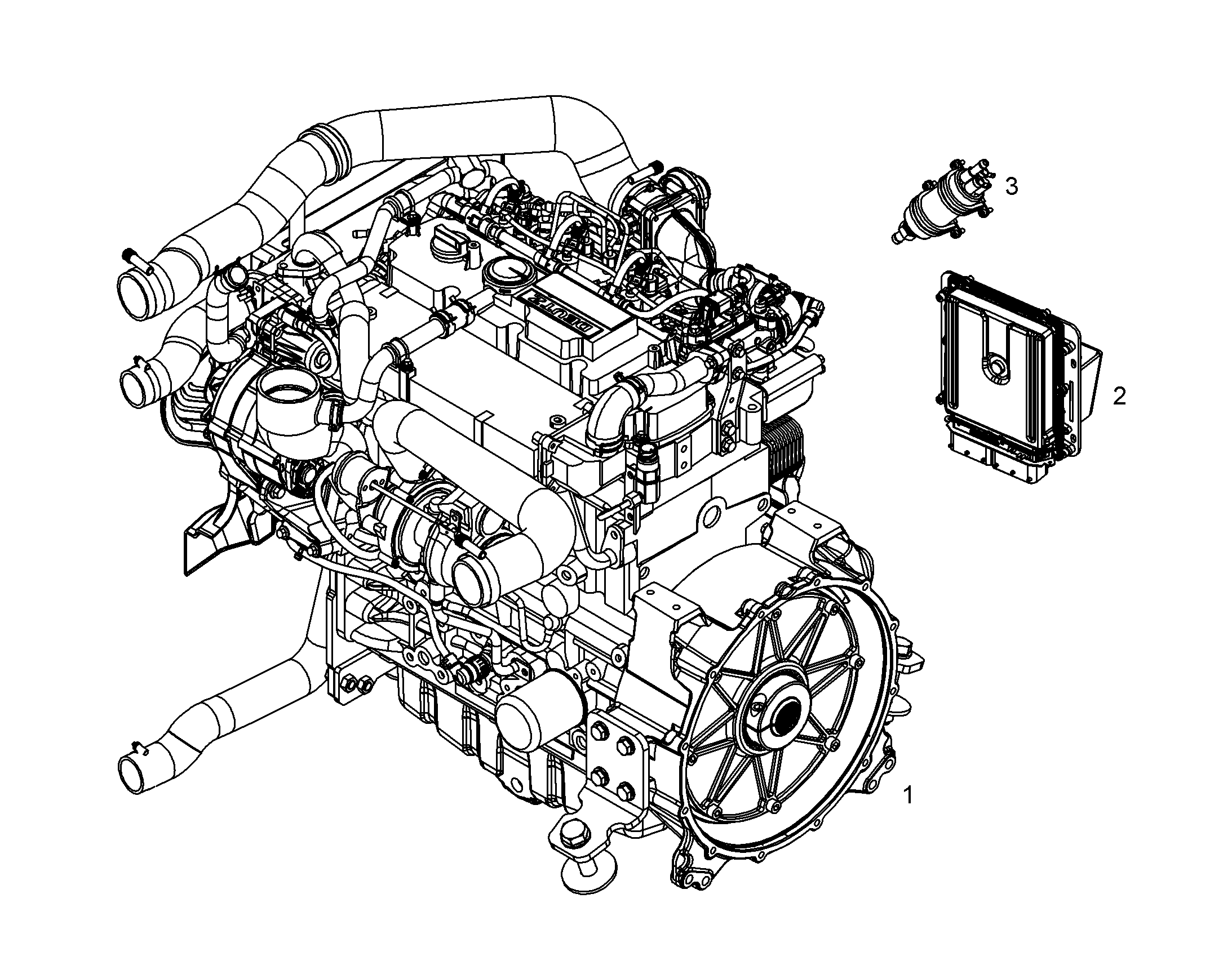 МОНТАЖ ДВИГАТЕЛЯ 12889682 LIEBHERR