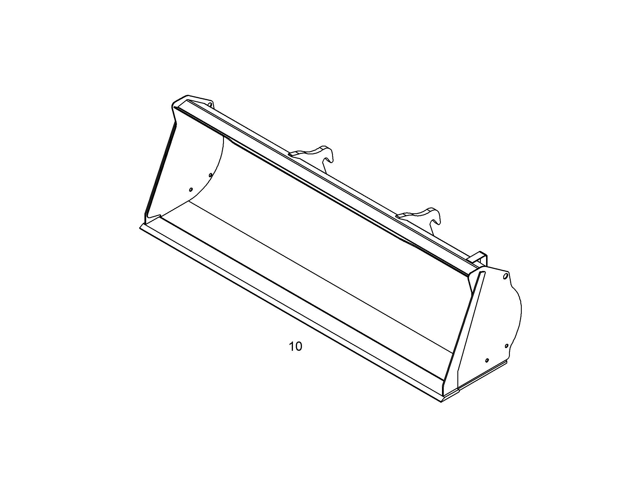 КОВШ 2490mm 0,9m³ 12845742 LIEBHERR