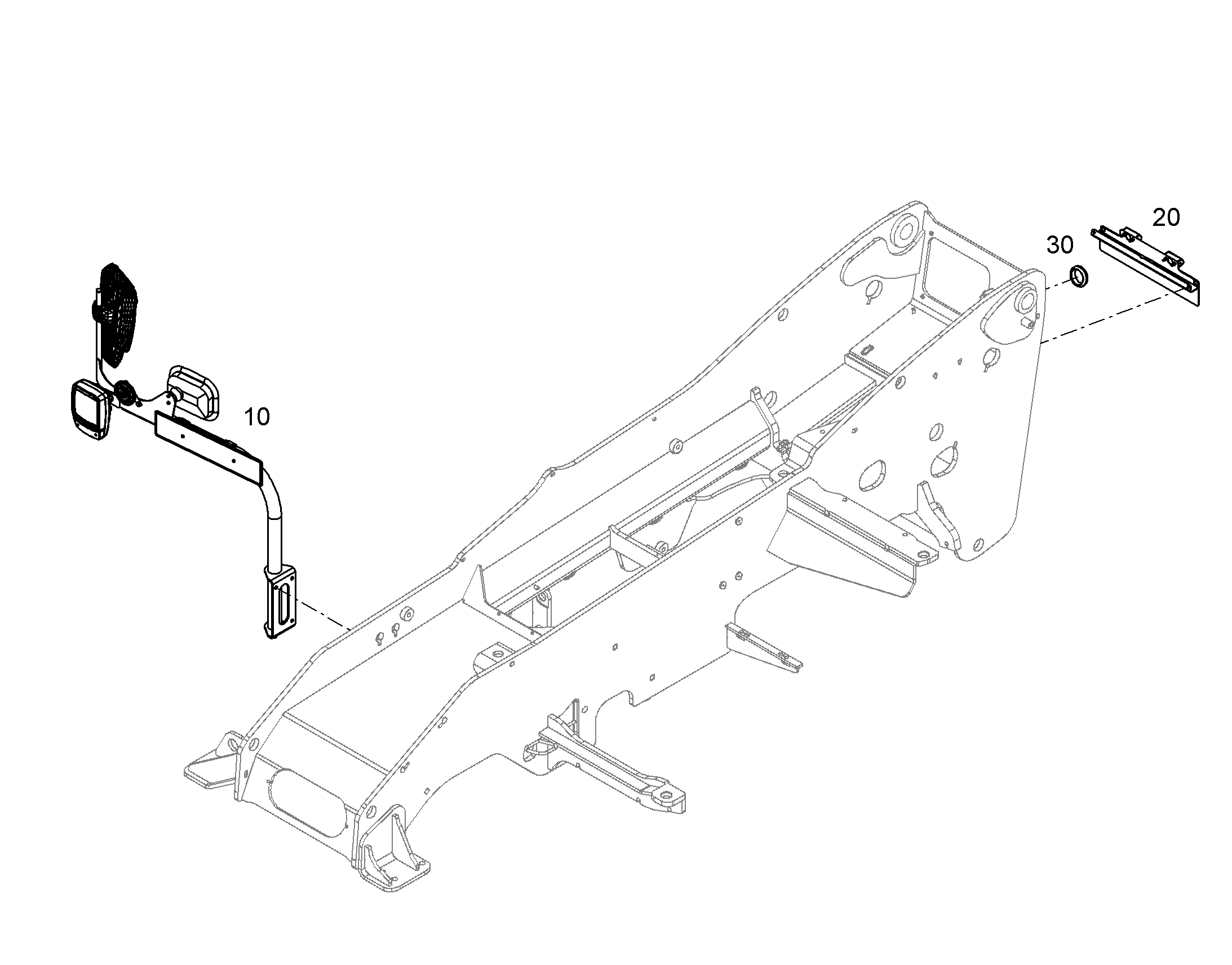 РАСПОЛОЖЕНИЕ МАРКИРОВОК СЗАДИ 93507762 LIEBHERR