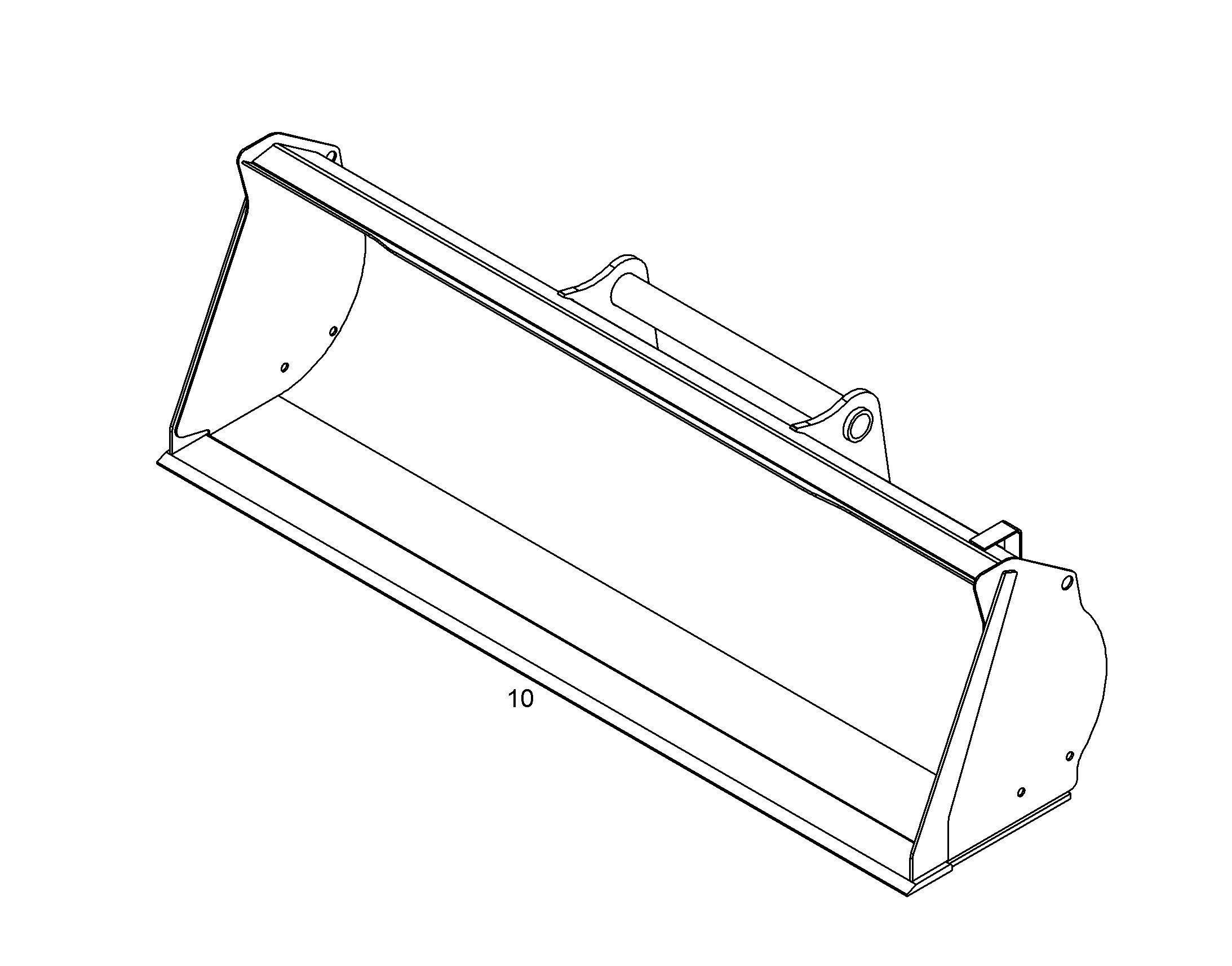 КОВШ ДЛЯ СЫПУЧЕГО ГРУЗА 2600mm 3,7m³ 12238788 LIEBHERR