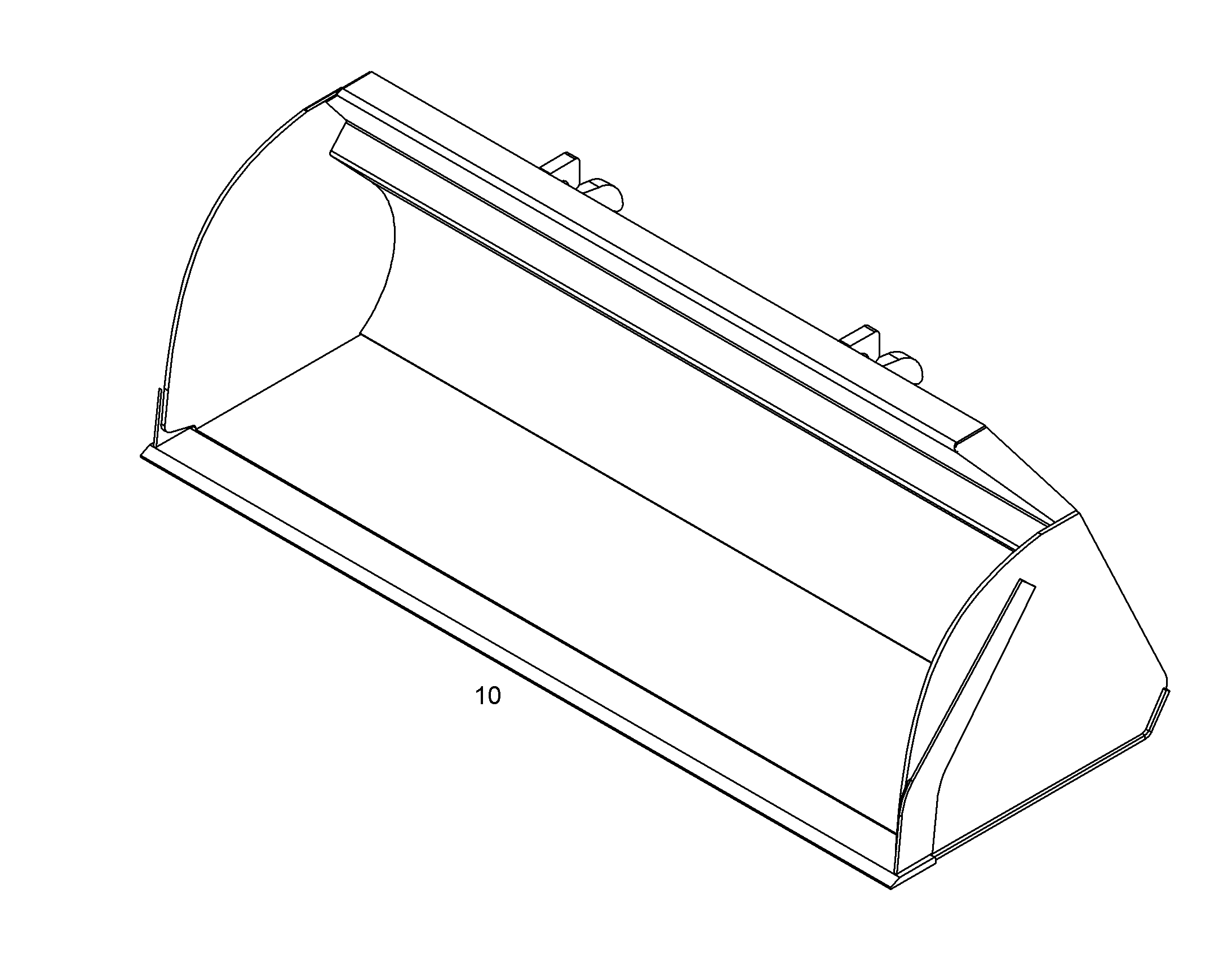КОВШ ДЛЯ ЛEГКИХ ГРУЗОВ 2400mm 2m³ 12241728 LIEBHERR