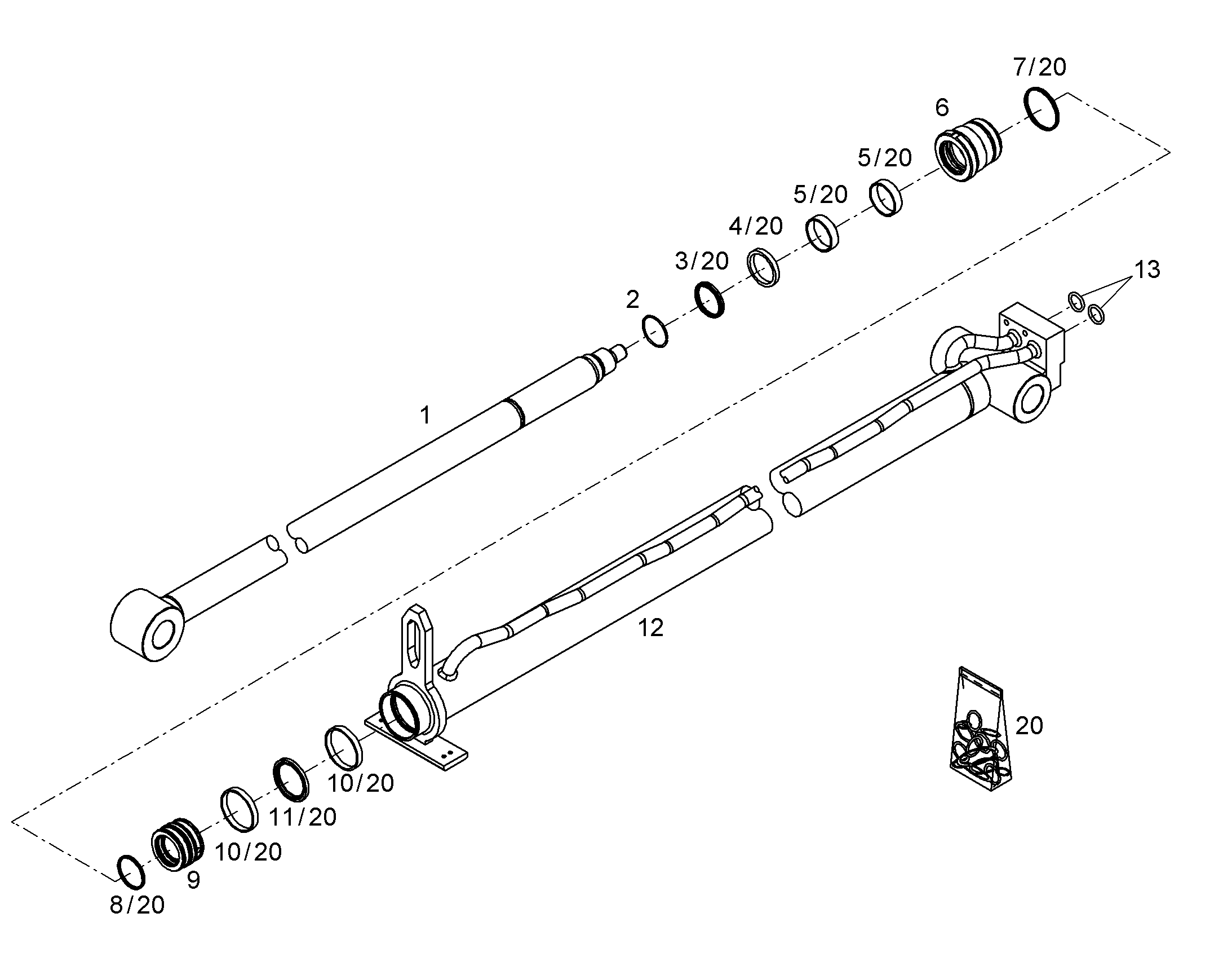 ШТОК ПОРШНЕВОЙ 12255492 LIEBHERR
