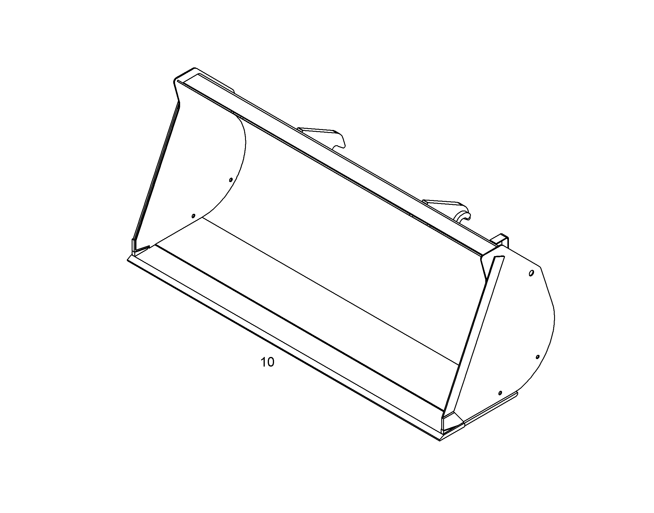 КОВШ 2500mm 1,7m³ 12875767 LIEBHERR