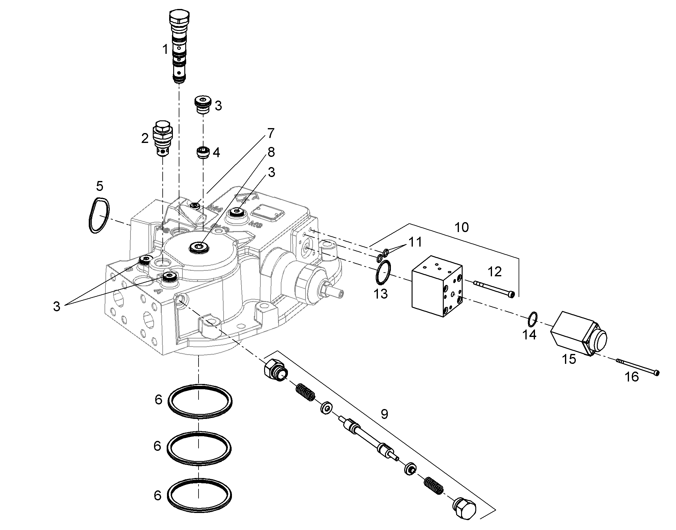 ЗАГЛУШКА РЕЗЬБОВАЯ M10X1 12257660 LIEBHERR
