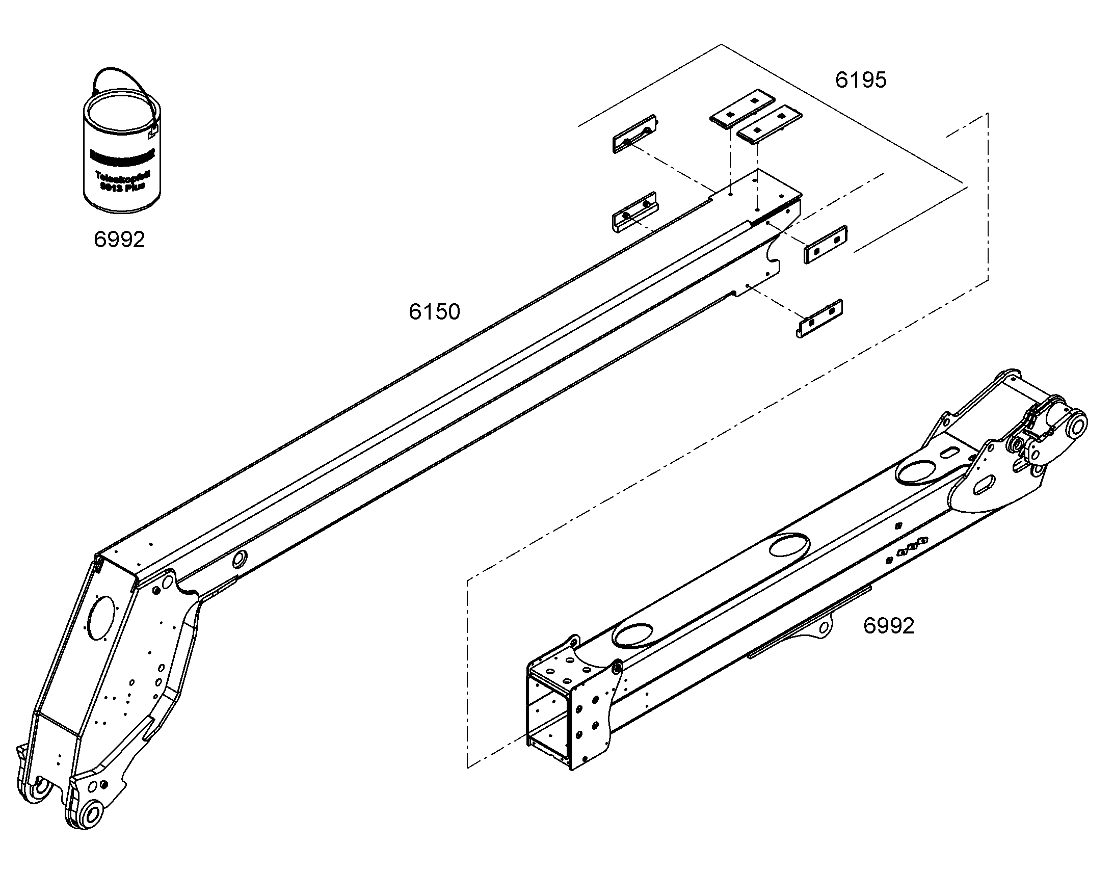 НАПОЛНЕНИЕ СТРЕЛЫ 12544665 LIEBHERR
